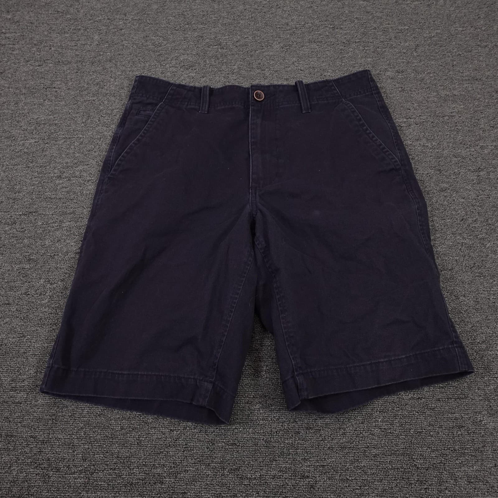 Sonoma Life + Style Shorts Mens 33 Blue Chino Flat Front 11 Inseam Casual