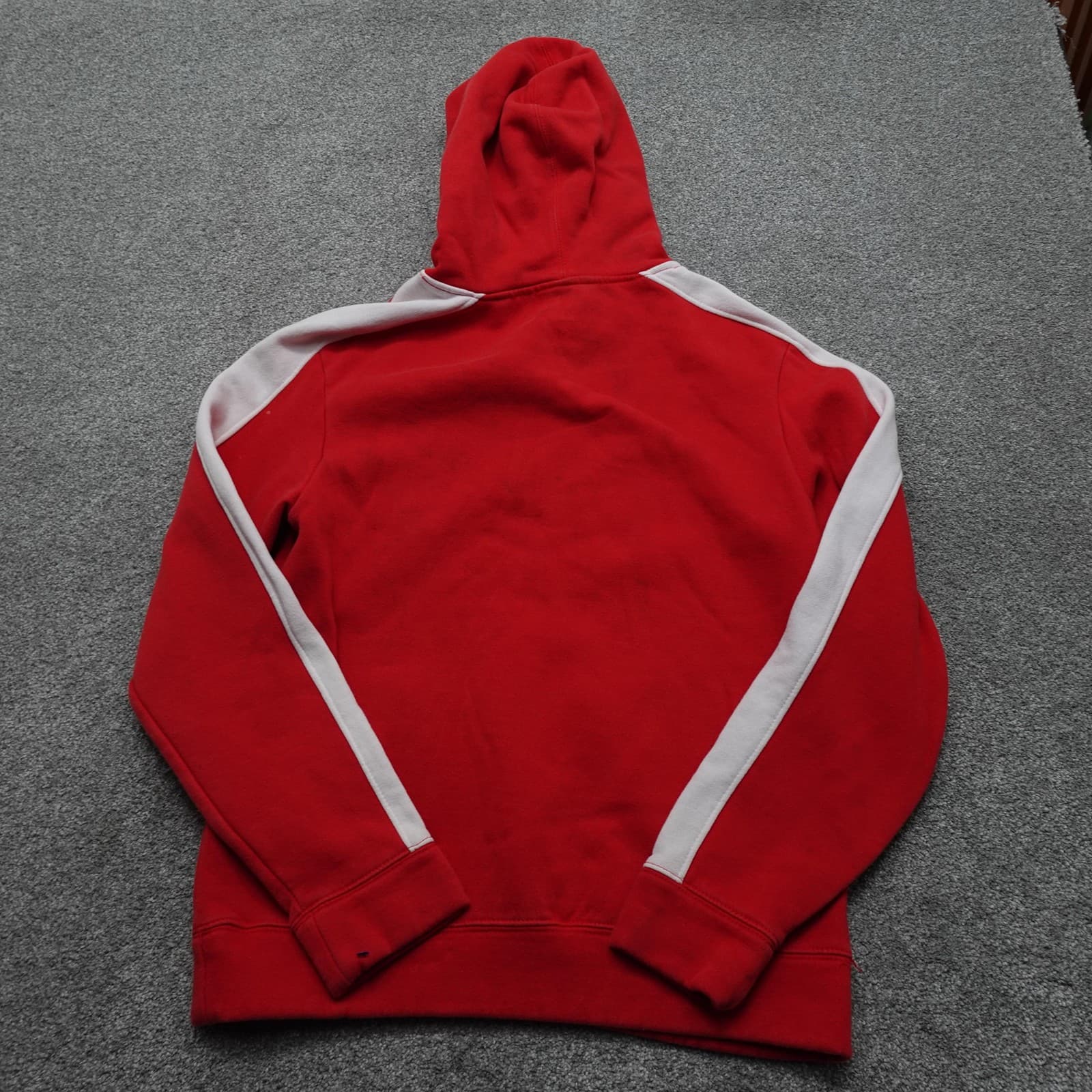 Fanatics Wisconsin Badgers Hoodie Mens Medium Red White Pullover NCAA Sweatshirt - Thumbnail 10