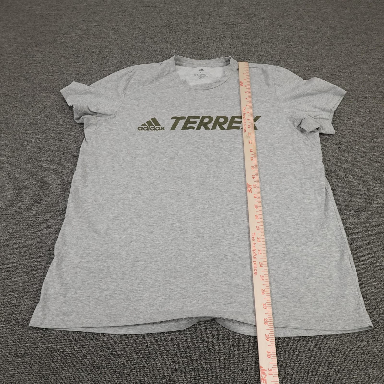 Adidas Terrex Shirt Womens XL Gray Climalite Short Sleeve Hiking Running Tee - Thumbnail 6