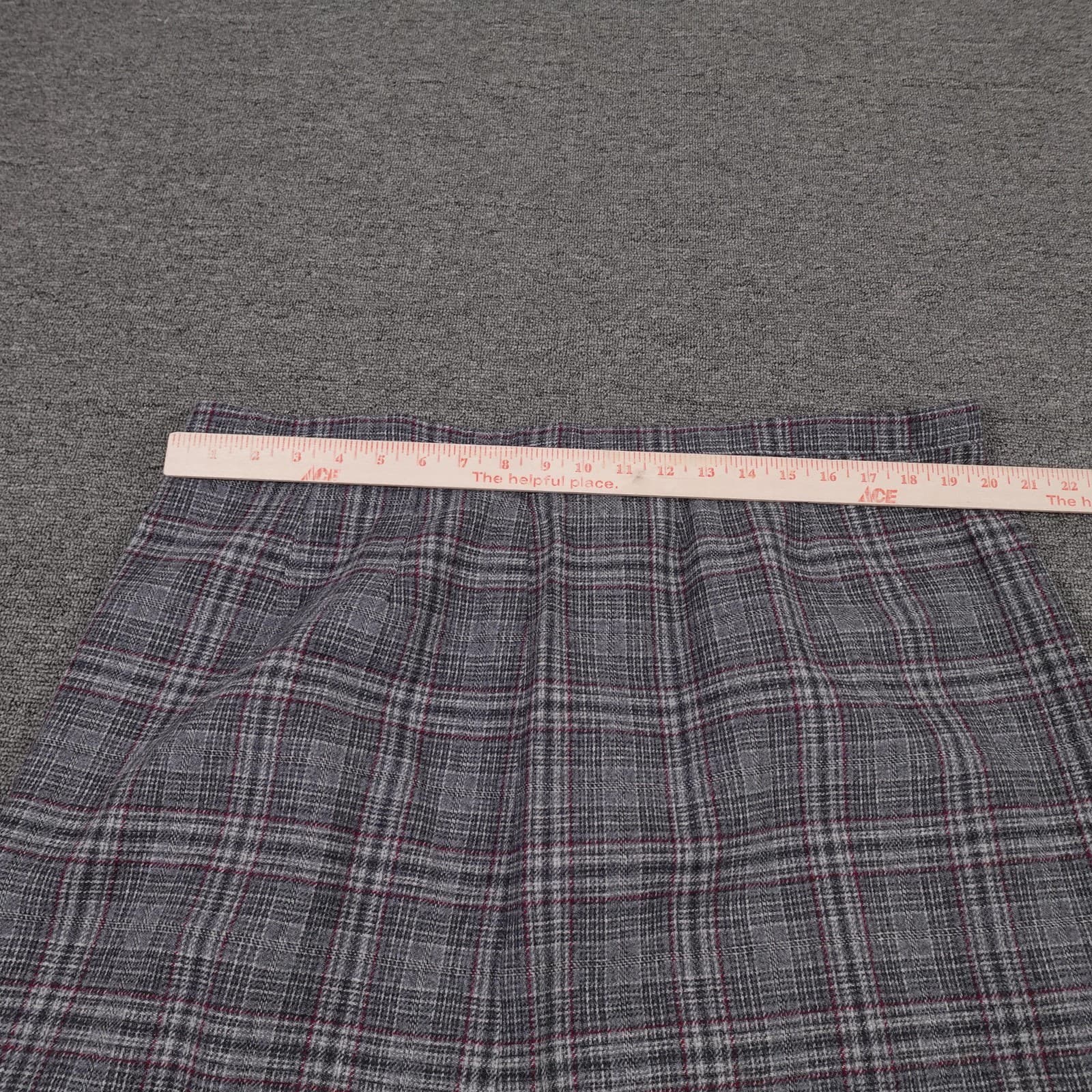 Vintage Pendleton Skirt Womens 38 Gray Plaid Wool A Line Knee Length USA 70s - Thumbnail 7
