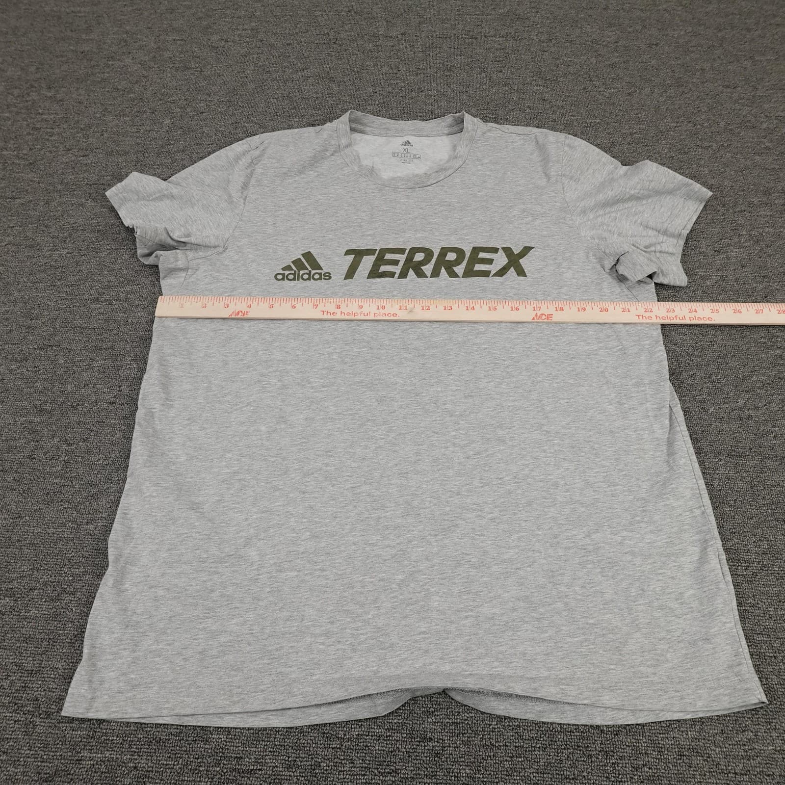 Adidas Terrex Shirt Womens XL Gray Climalite Short Sleeve Hiking Running Tee - Thumbnail 4