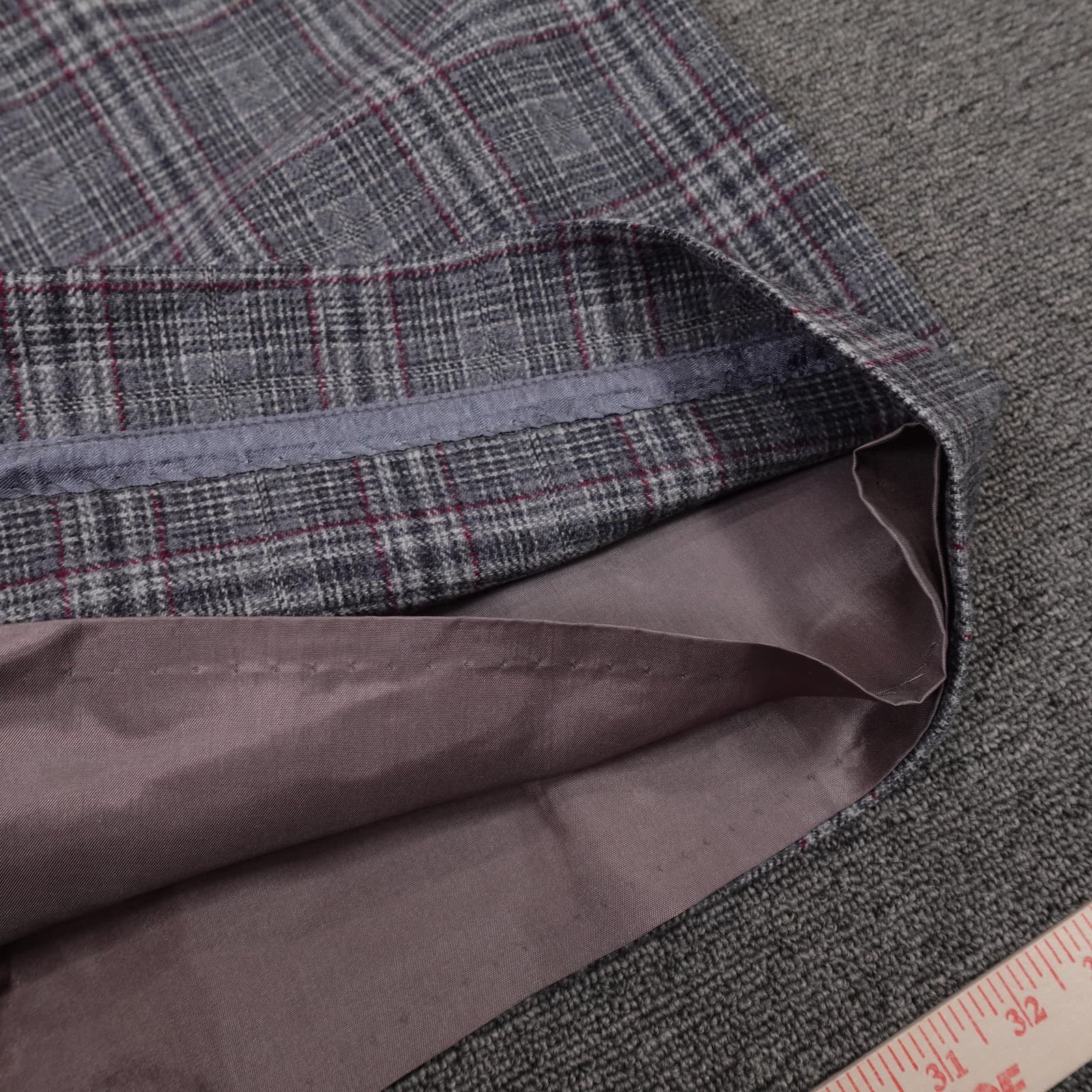 Vintage Pendleton Skirt Womens 38 Gray Plaid Wool A Line Knee Length USA 70s - Thumbnail 9