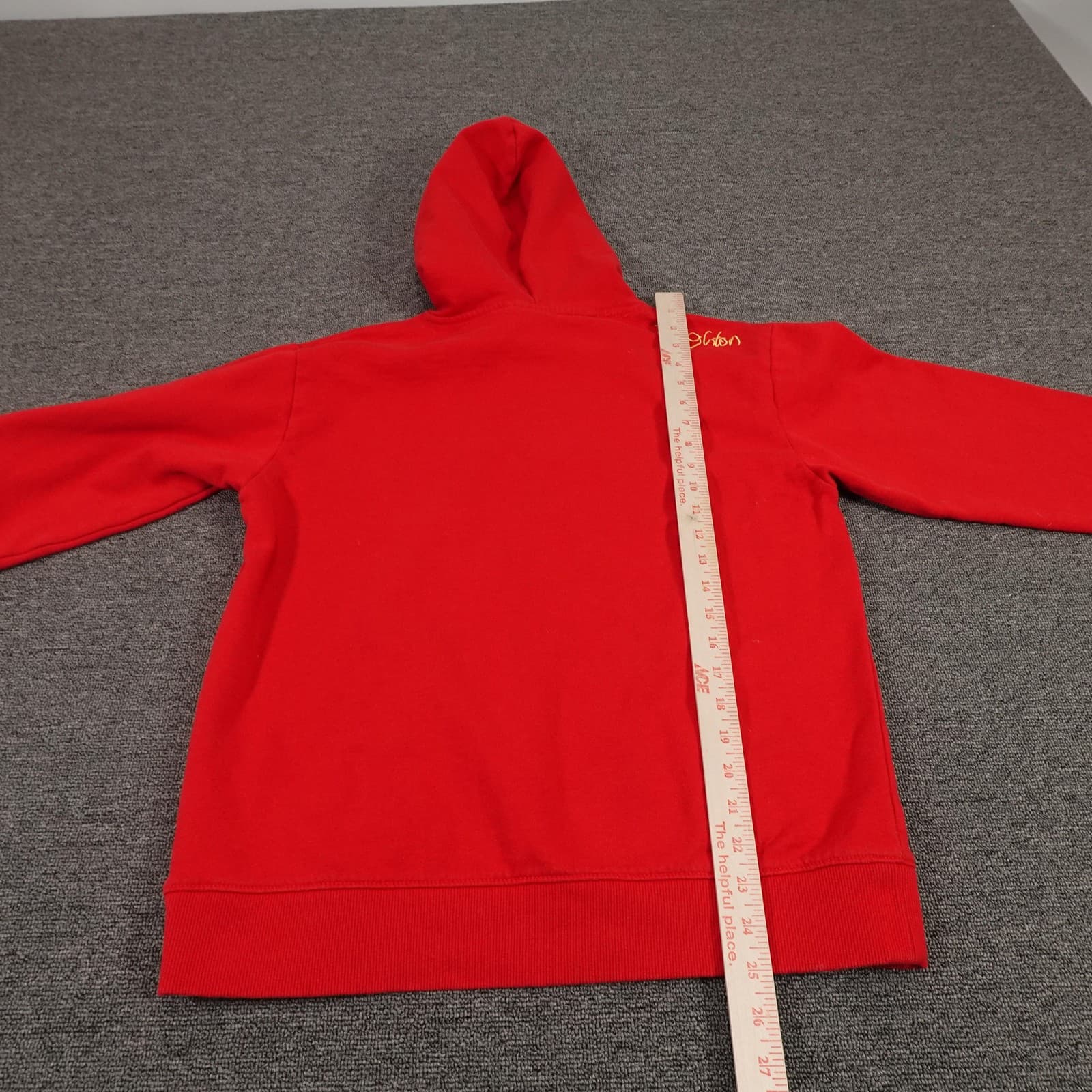 Vans Hoodie Womens Medium Red Pullover Brighton Name Embroidered Logo Skate - Thumbnail 11