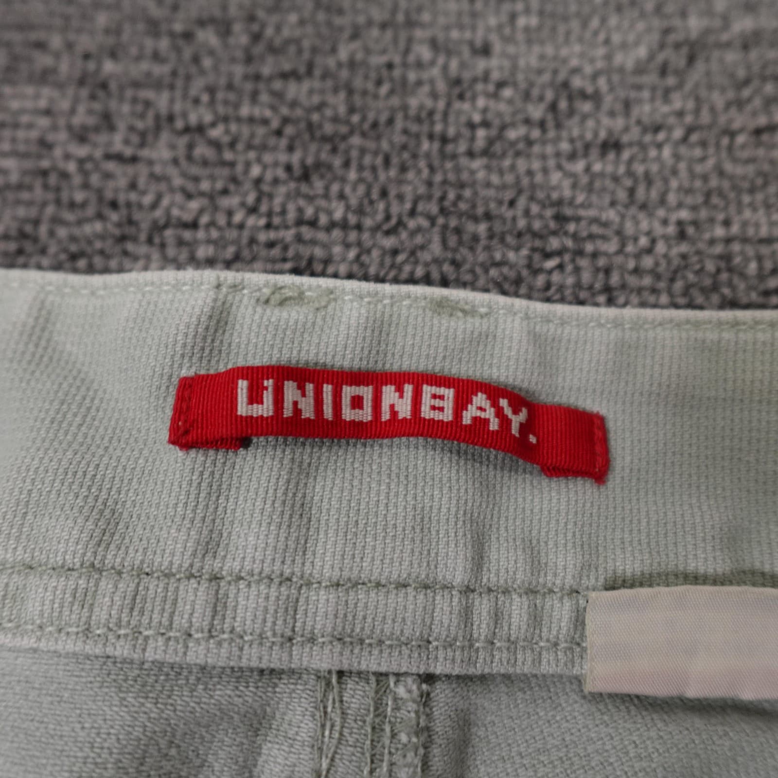 Unionbay Shorts Juniors 13 Green Utility Twill Button Pockets Casual 3.5 Inseam - Thumbnail 4