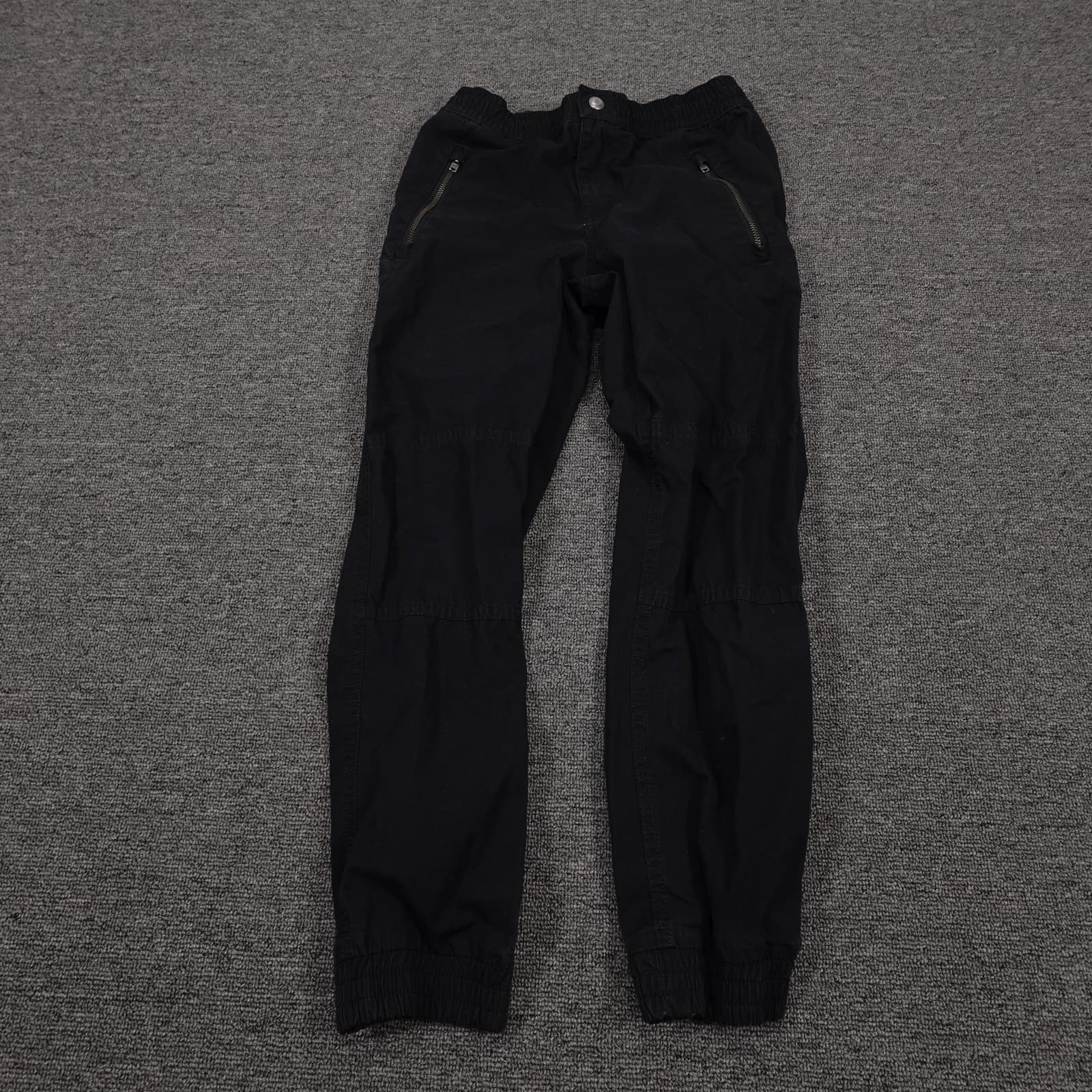 Polo Ralph Lauren Pants Kids 8 Black Jogger Elastic Waist Cotton Pull On Casual