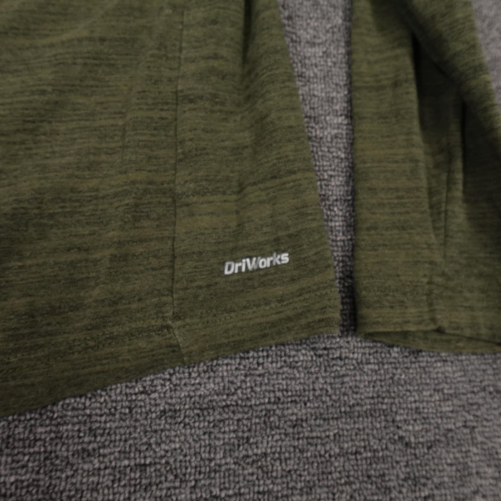 Athletic Works Shirt Mens Small Green Long Sleeve DriWorks Athletic Performance - Thumbnail 5