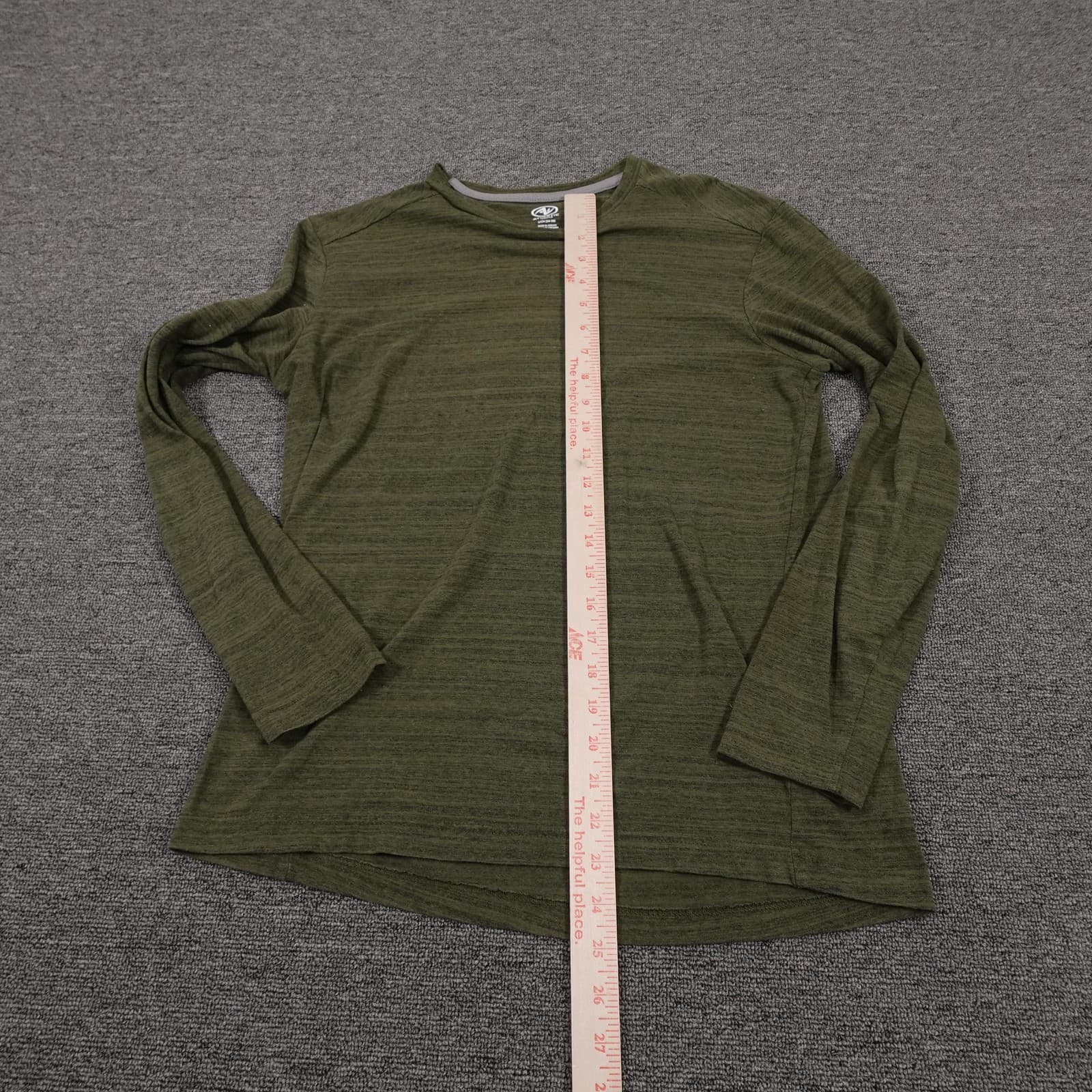 Athletic Works Shirt Mens Small Green Long Sleeve DriWorks Athletic Performance - Thumbnail 4