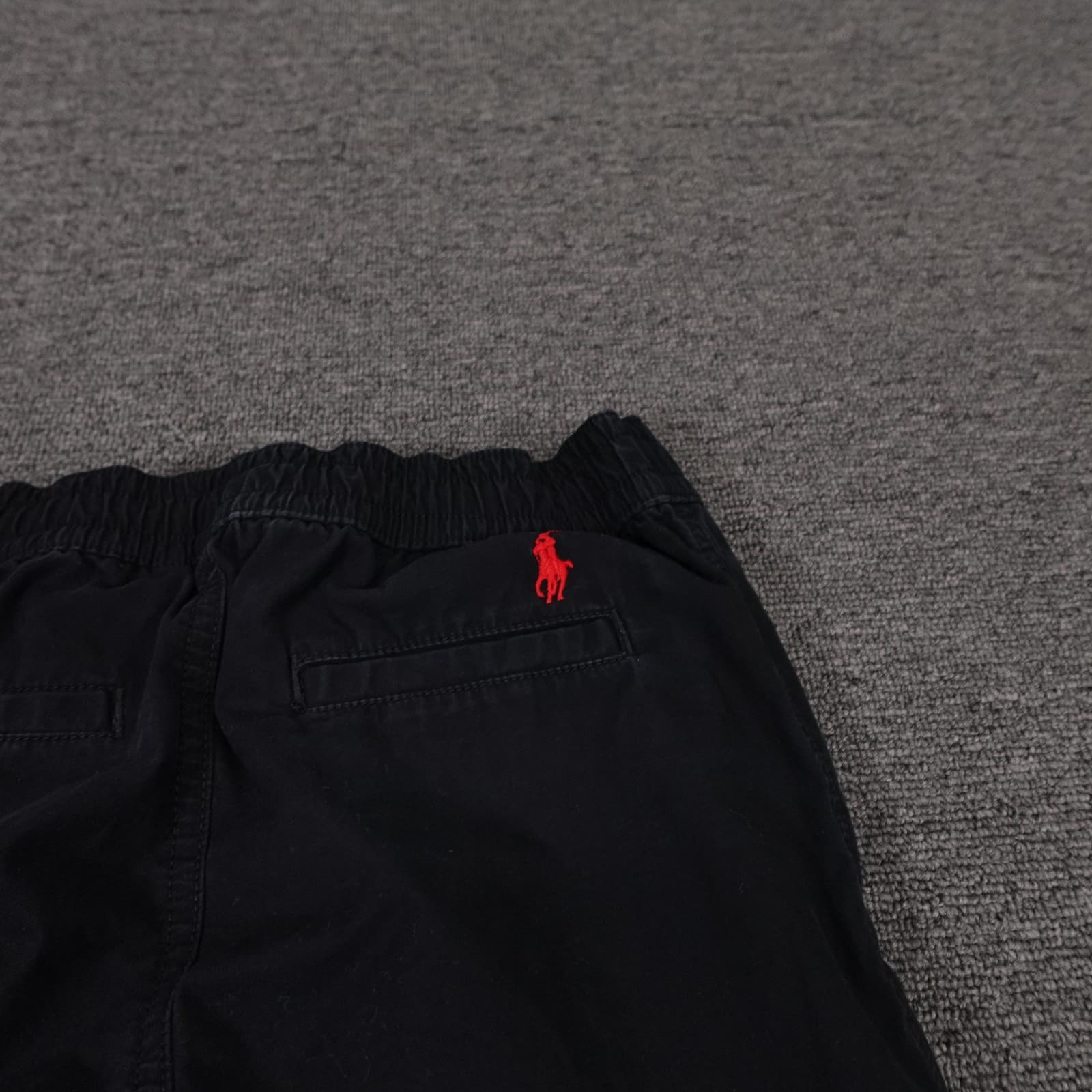 Polo Ralph Lauren Pants Kids 8 Black Jogger Elastic Waist Cotton Pull On Casual - Thumbnail 3