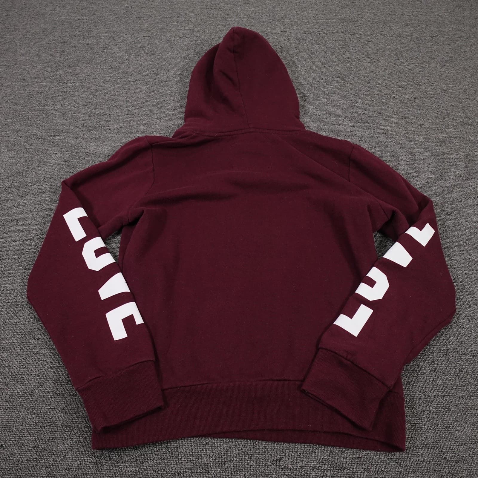 Reflex Hoodie Womens Medium Red Pullover Fleece LOVE Sleeve Kangaroo Pocket - Thumbnail 6
