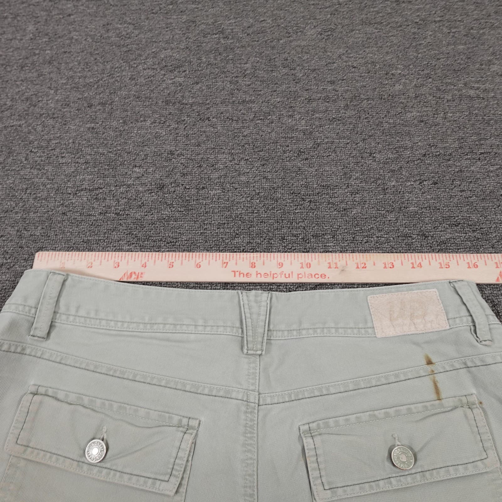 Unionbay Shorts Juniors 13 Green Utility Twill Button Pockets Casual 3.5 Inseam - Thumbnail 8