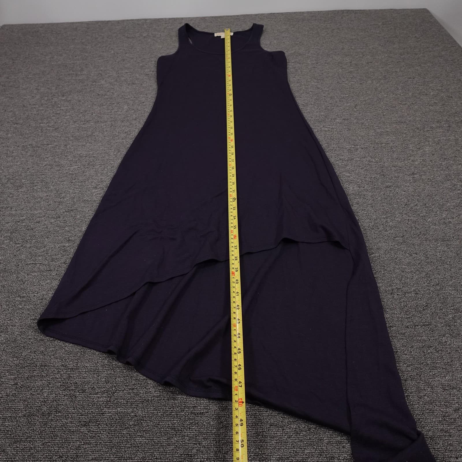Michael Michael Kors Dress Womens Small Navy Sleeveless Asymmetrical Tank Maxi - Thumbnail 4