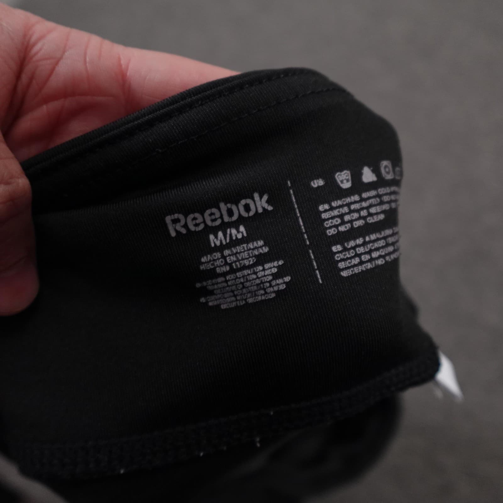 Reebok Leggings Womens Medium Black Compression Colorblock Running Yoga Athletic - Thumbnail 4