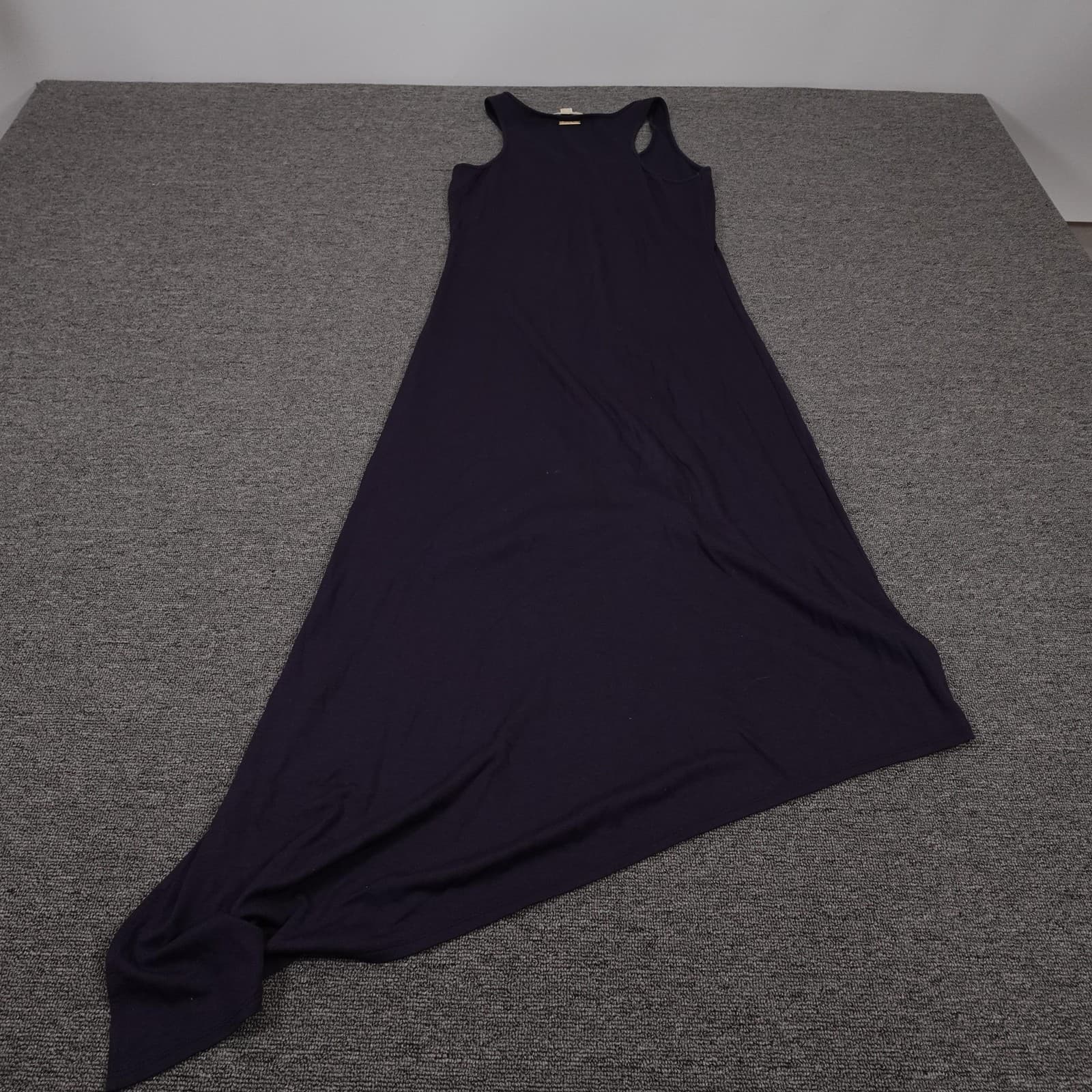 Michael Michael Kors Dress Womens Small Navy Sleeveless Asymmetrical Tank Maxi - Thumbnail 6