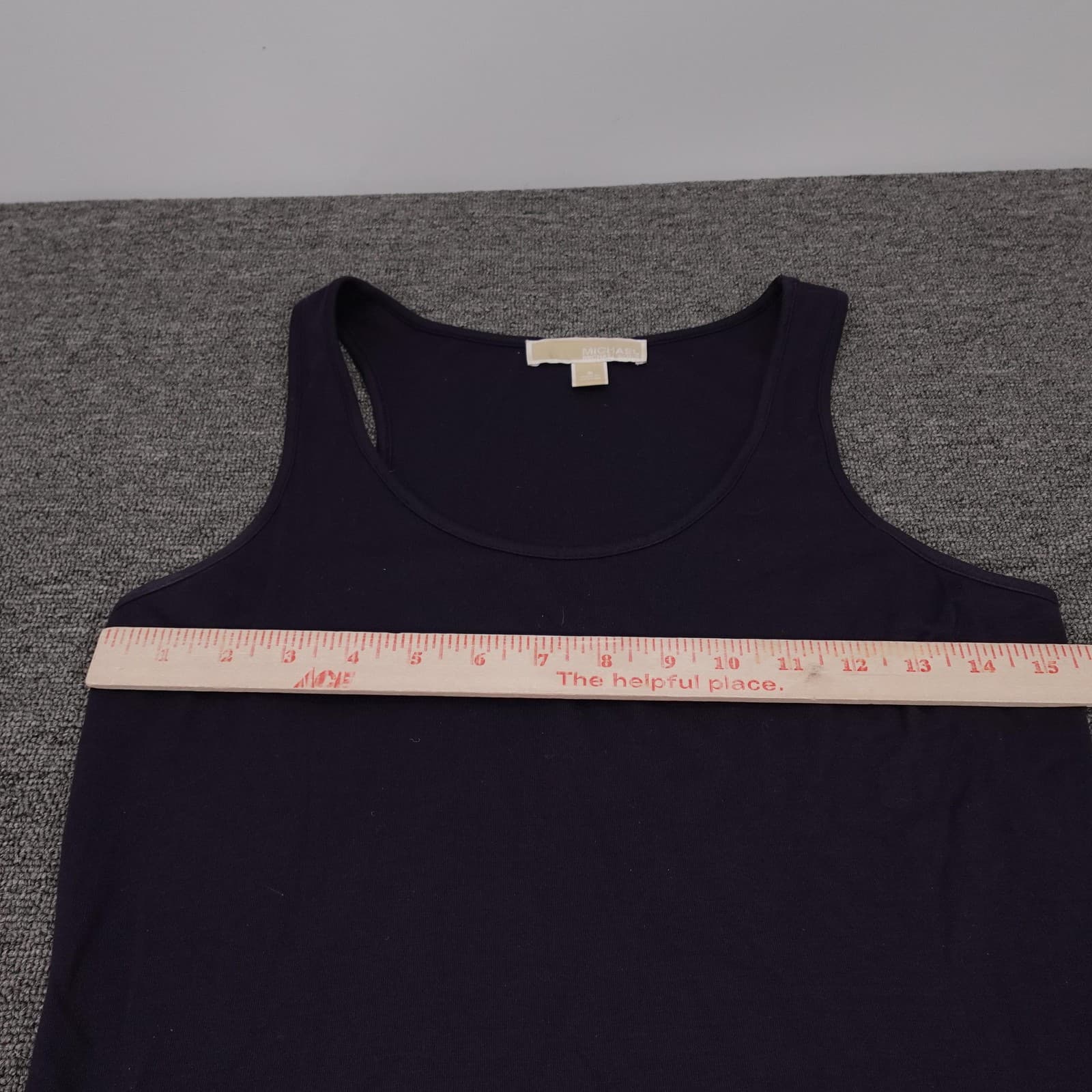 Michael Michael Kors Dress Womens Small Navy Sleeveless Asymmetrical Tank Maxi - Thumbnail 3