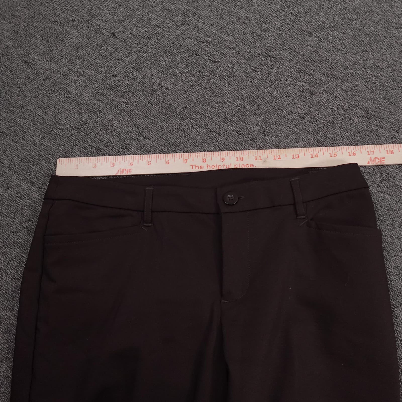 Christopher & Banks Dress Pants Womens 6 Brown Twill Straight Leg Stretch Casual - Thumbnail 5