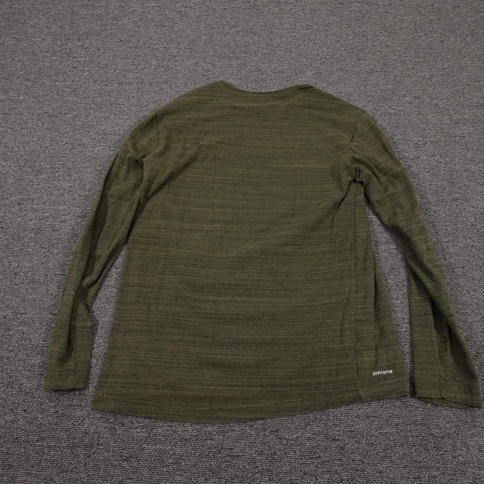 Athletic Works Shirt Mens Small Green Long Sleeve DriWorks Athletic Performance - Thumbnail 6