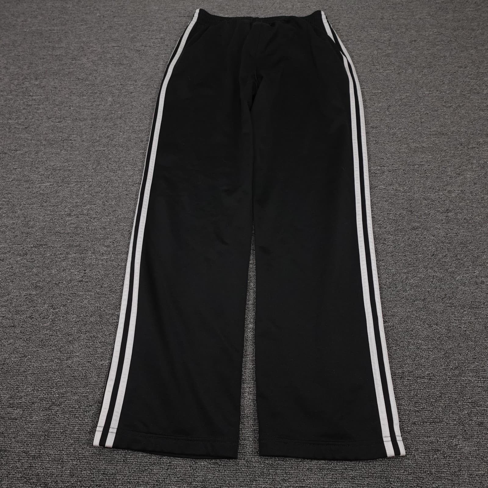 Adidas Pants Youth Large 14-16 Black Knit Track Stripe Elastic Waist Athletic - Thumbnail 6