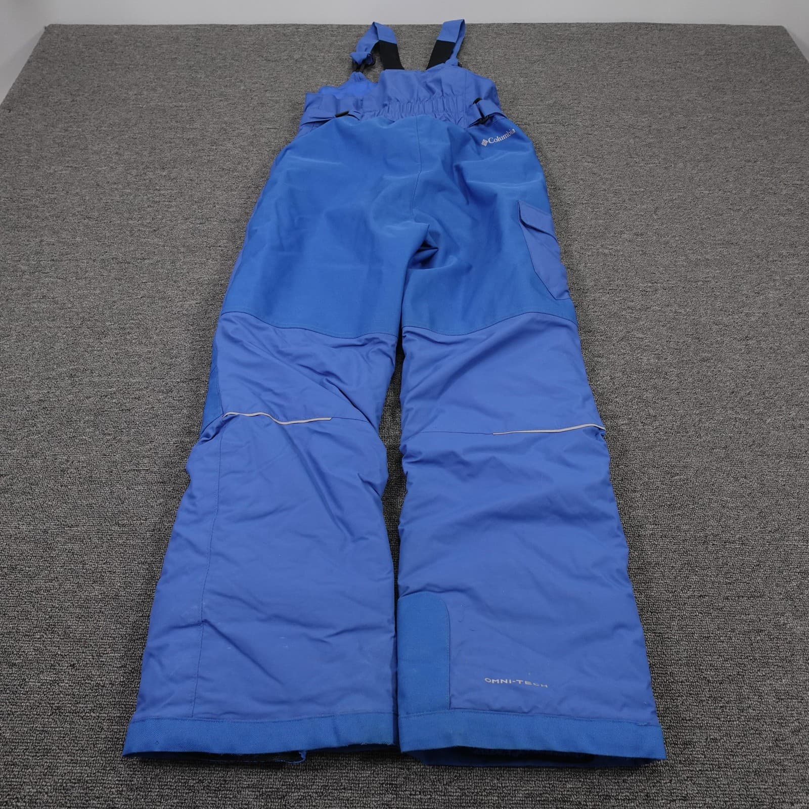 Columbia Bib Snow Pants Boys Large Blue Omni-Shade Omni-Tech Waterproof Ski - Thumbnail 4