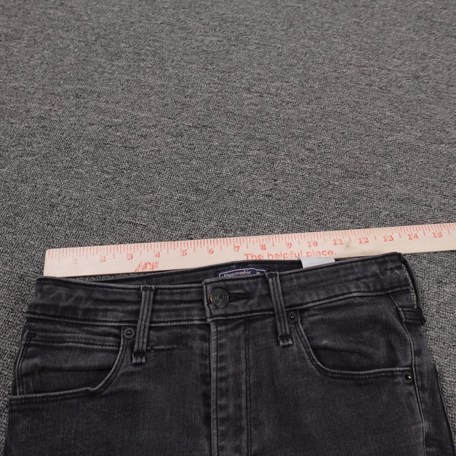 Abercrombie & Fitch Jeans Womens 26 Charcoal Simone High Rise Super Skinny 26x27 - Thumbnail 8