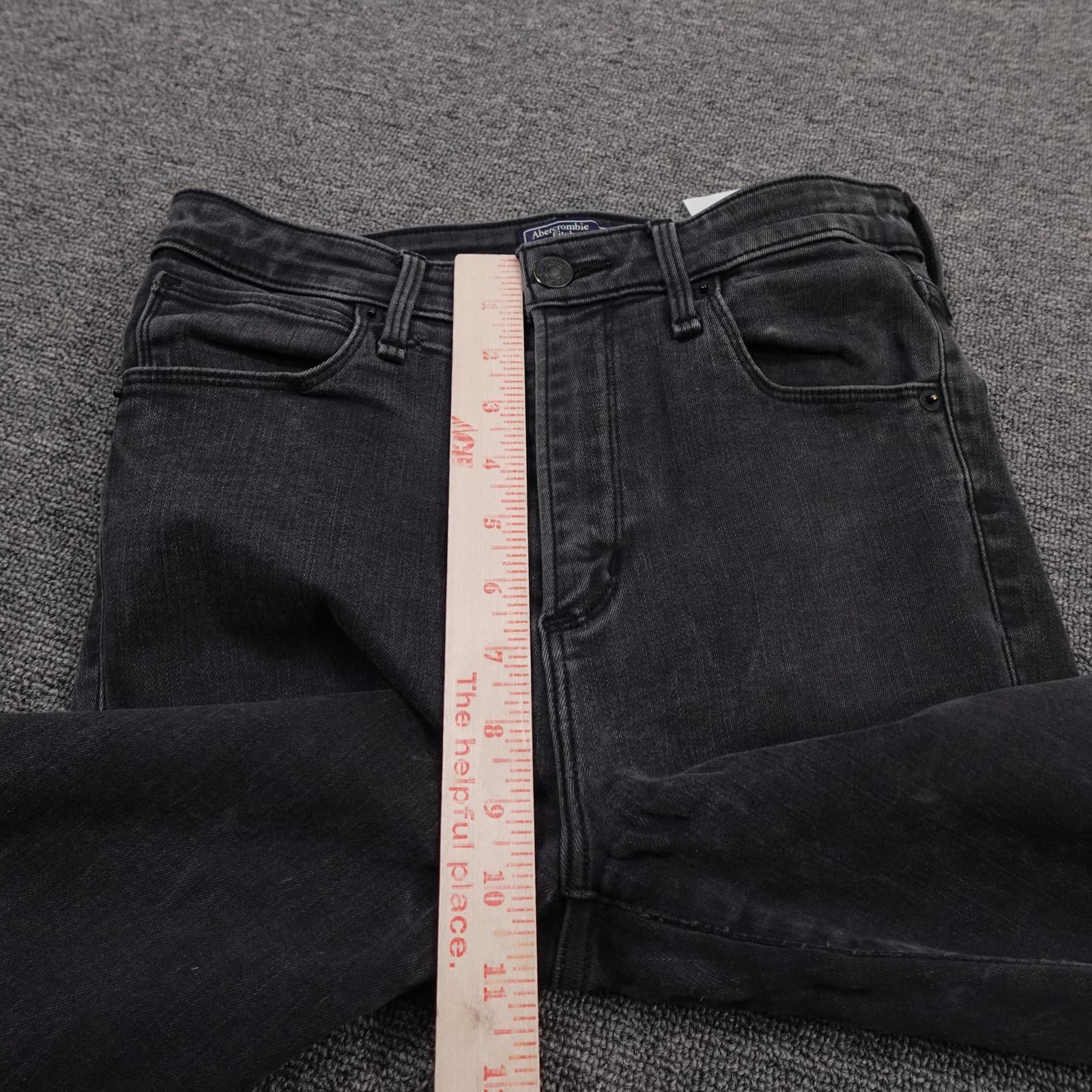 Abercrombie & Fitch Jeans Womens 26 Charcoal Simone High Rise Super Skinny 26x27 - Thumbnail 9