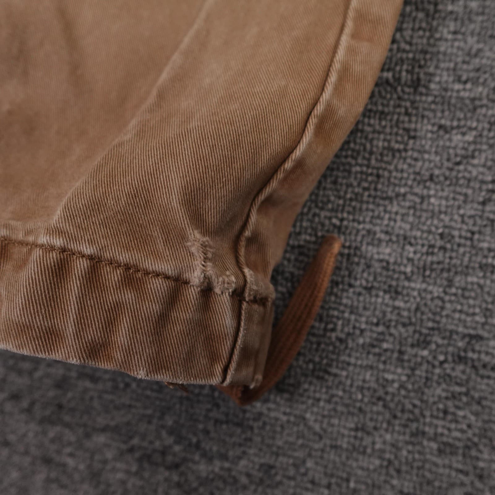 Banana Republic Cargo Pants Mens 33x27 Brown Relaxed Fit Canvas Casual Workwear - Thumbnail 5