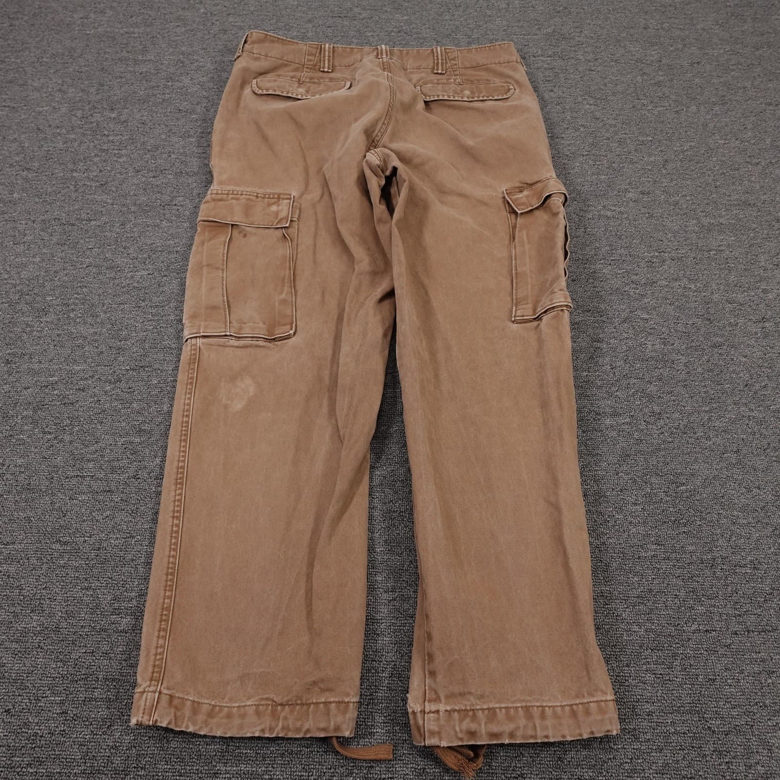 Banana Republic Cargo Pants Mens 33x27 Brown Relaxed Fit Canvas Casual Workwear - Thumbnail 7