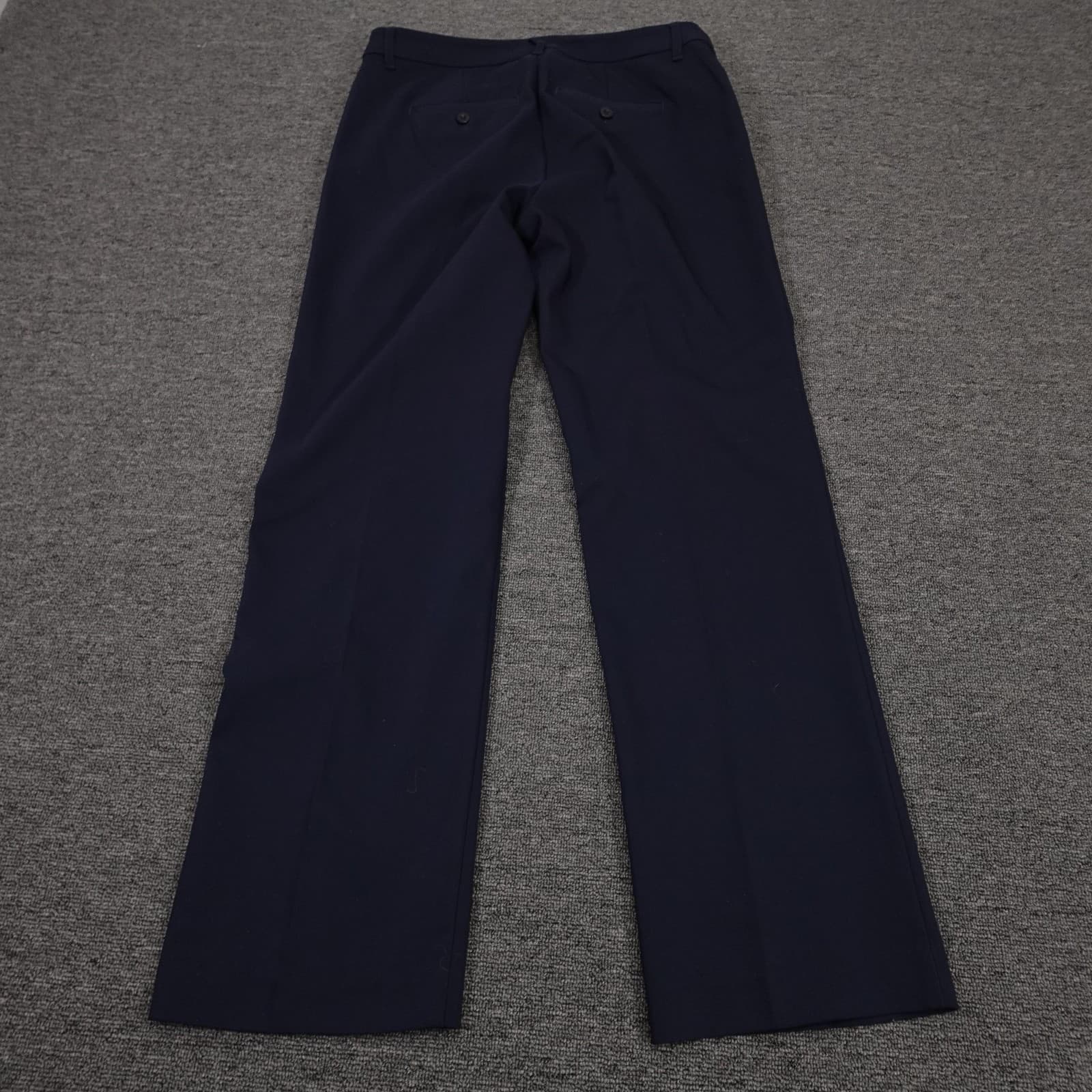 Christopher & Banks Dress Pants Womens 6 Blue Straight Leg Stretch Workwear - Thumbnail 3