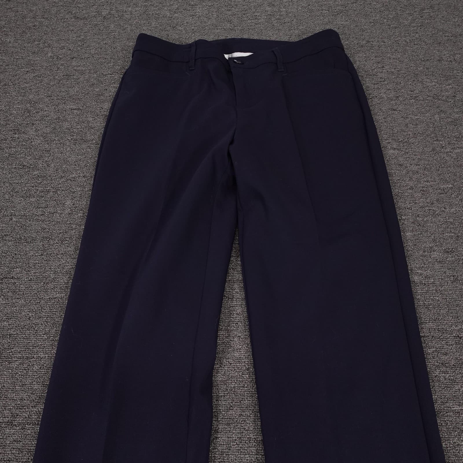 Christopher & Banks Dress Pants Womens 6 Blue Straight Leg Stretch Workwear - Thumbnail 2