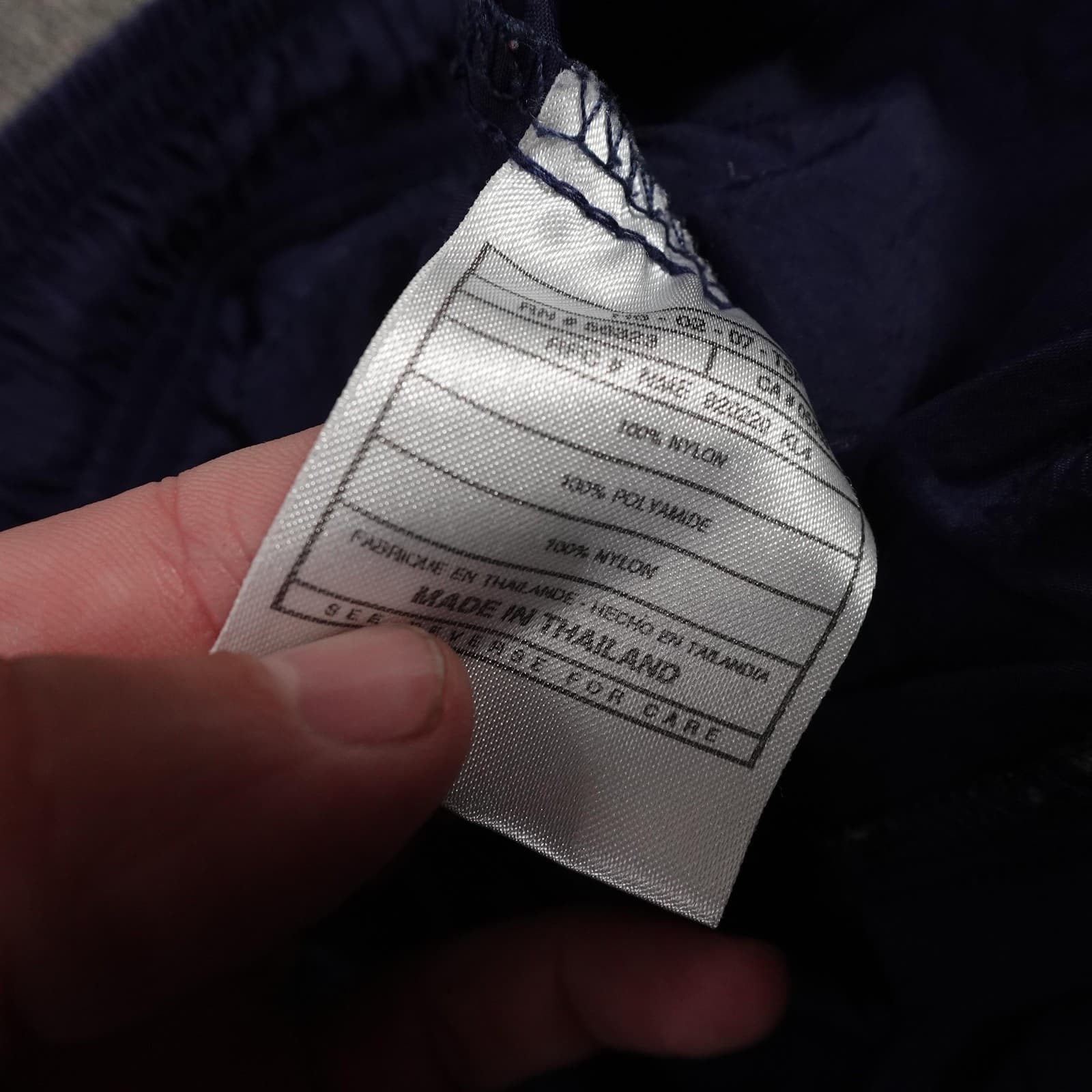 Vintage Nike Track Pants Mens Large Blue Nylon Jogger Elastic Waist 90s Y2K - Thumbnail 7
