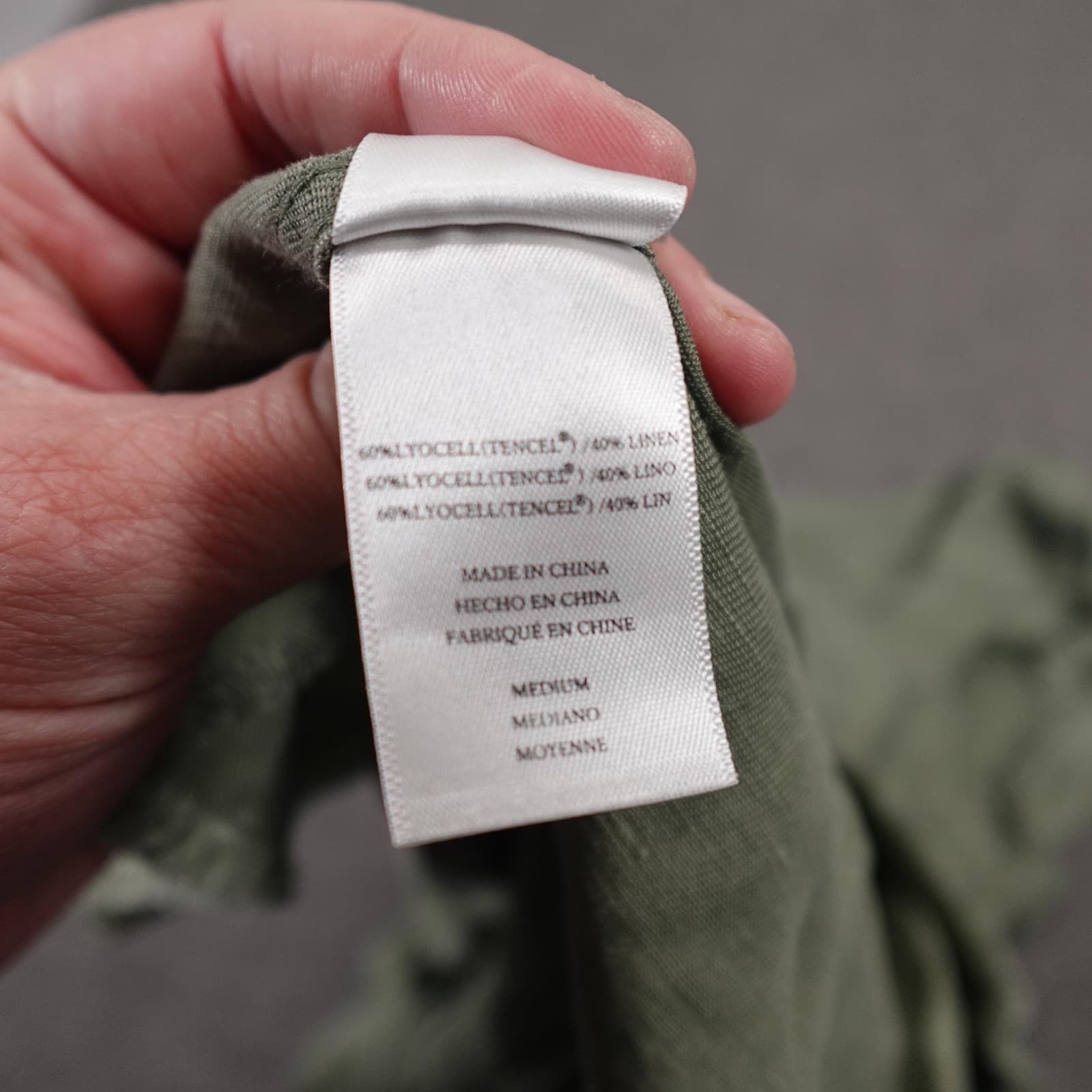 Rails Jacket Medium Green Military Twill Fringe Raw Hem Utility Lightweight - Thumbnail 9