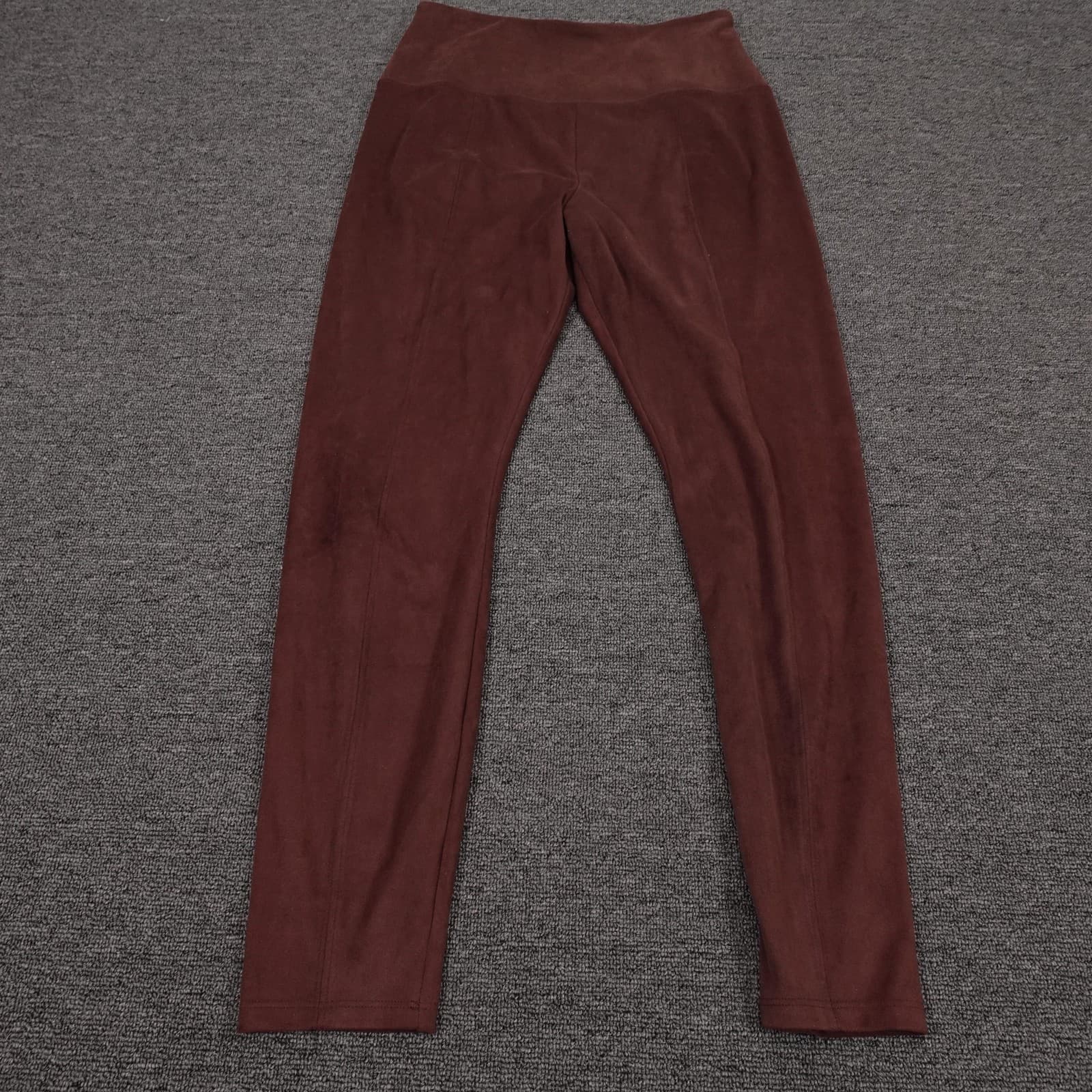Simply Vera Vera Wang Leggings Womens Small Brown Faux Suede High Rise Stretch