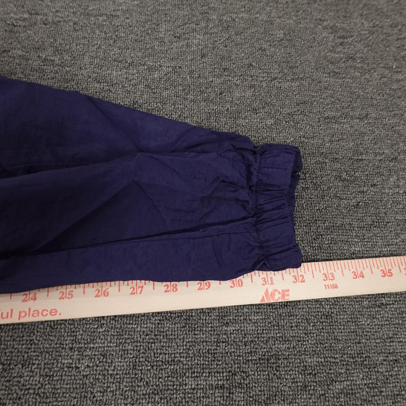 Vintage Nike Track Pants Mens Large Blue Nylon Jogger Elastic Waist 90s Y2K - Thumbnail 9