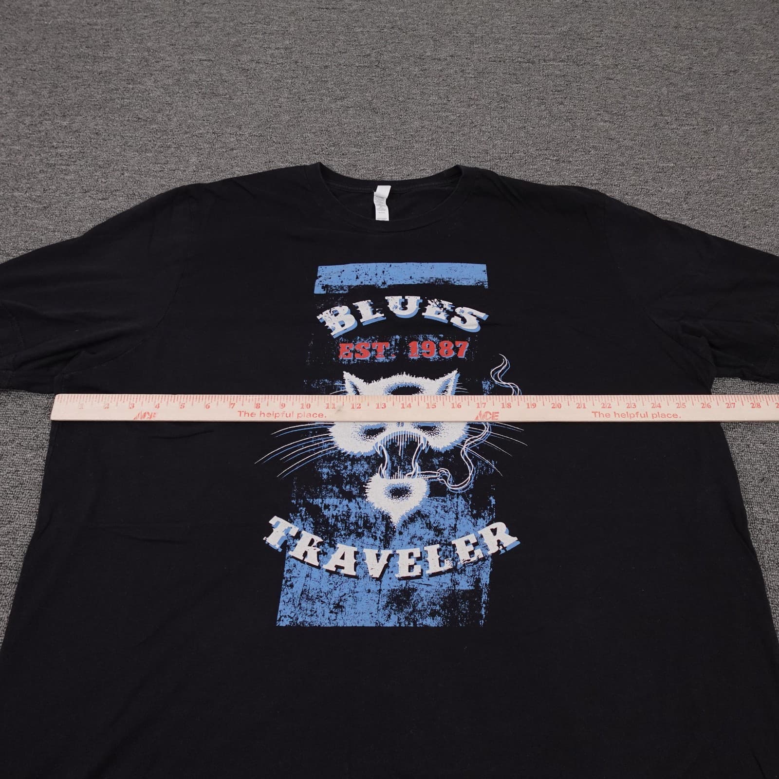 Blues Traveler Canvas Shirt Mens 3XL Black Tour 2017 Graphic Tee Band Music - Thumbnail 5