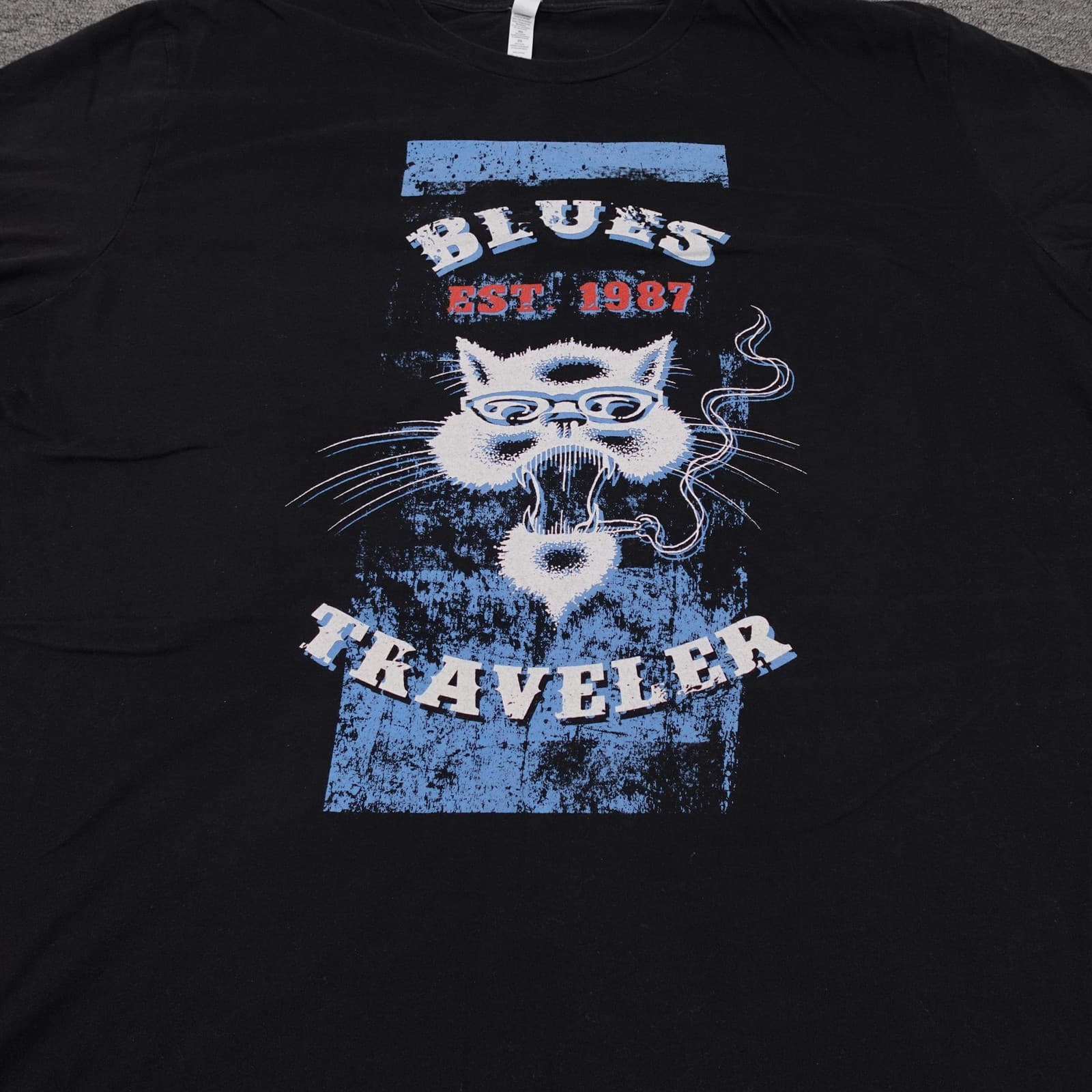 Blues Traveler Canvas Shirt Mens 3XL Black Tour 2017 Graphic Tee Band Music - Thumbnail 2