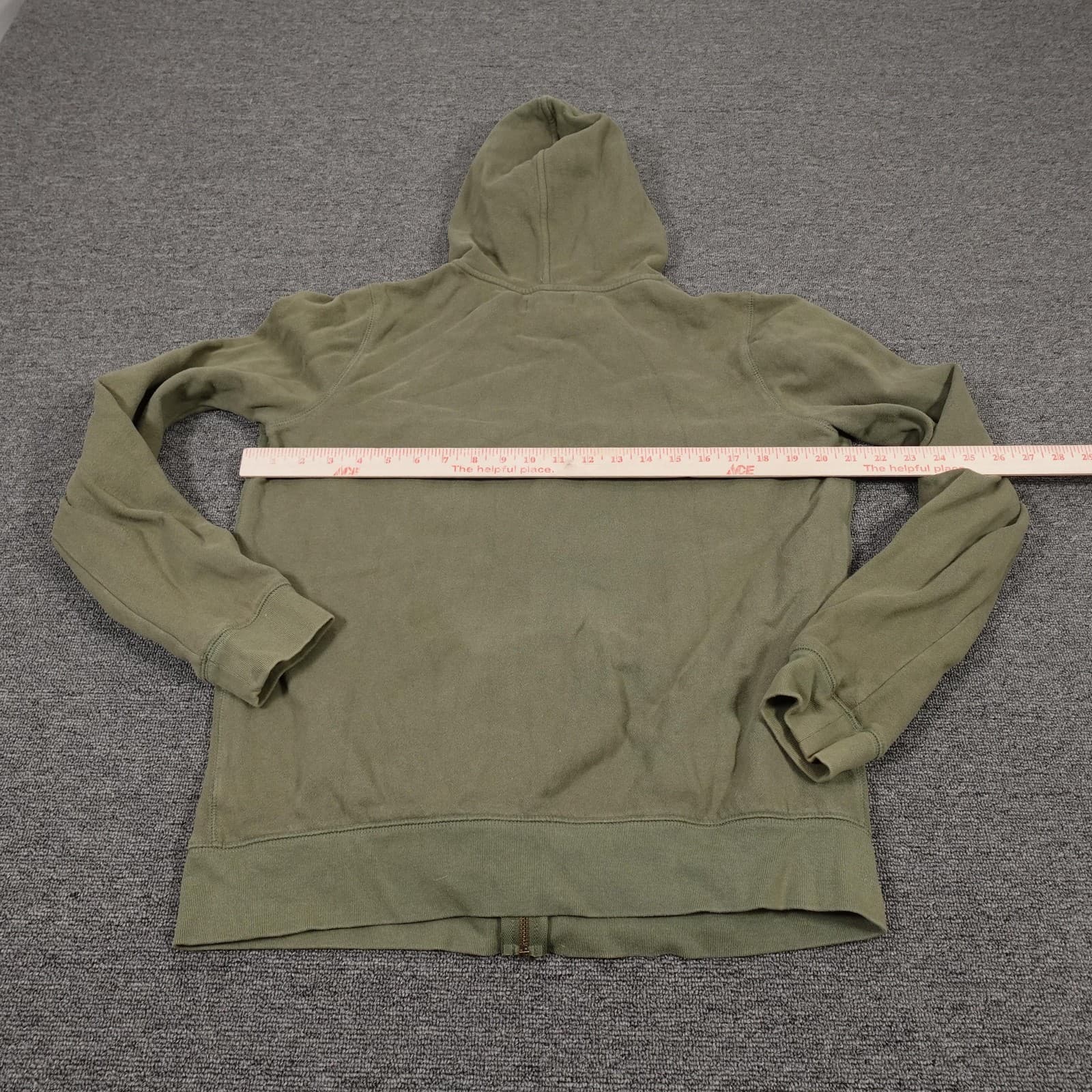 Vintage Polo Jeans Company Ralph Lauren Hoodie Mens XL Green Full Zip RL67 Y2K - Thumbnail 7