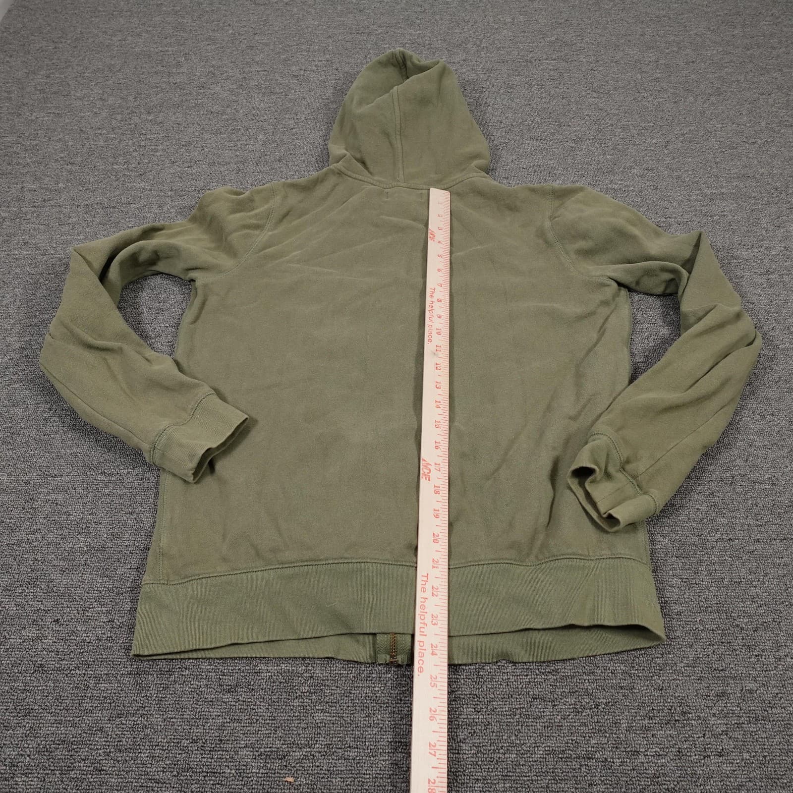 Vintage Polo Jeans Company Ralph Lauren Hoodie Mens XL Green Full Zip RL67 Y2K - Thumbnail 8