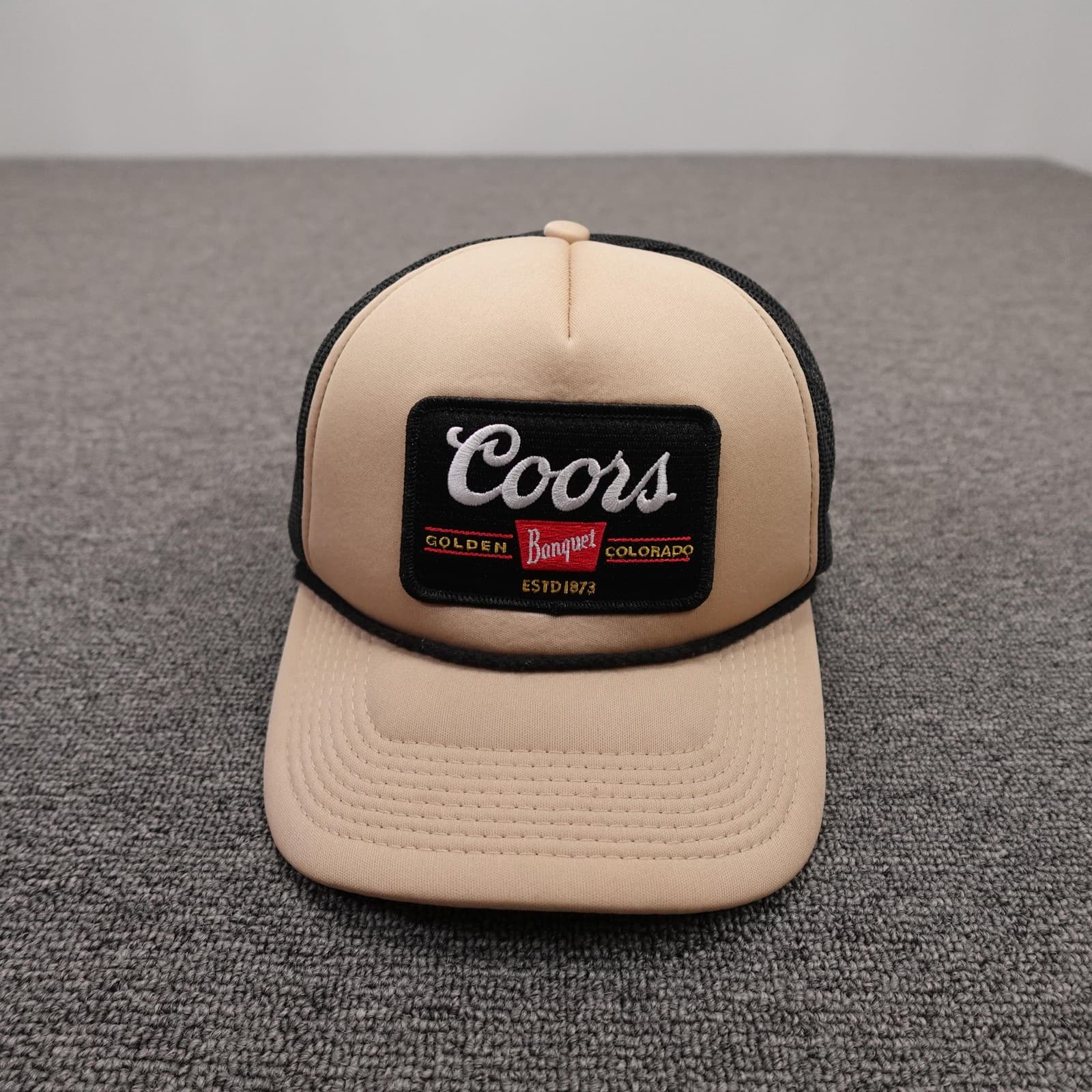 Colorado Limited Hat Cap Snap Back Mens One Size Beige Coors Mesh Trucker Beer