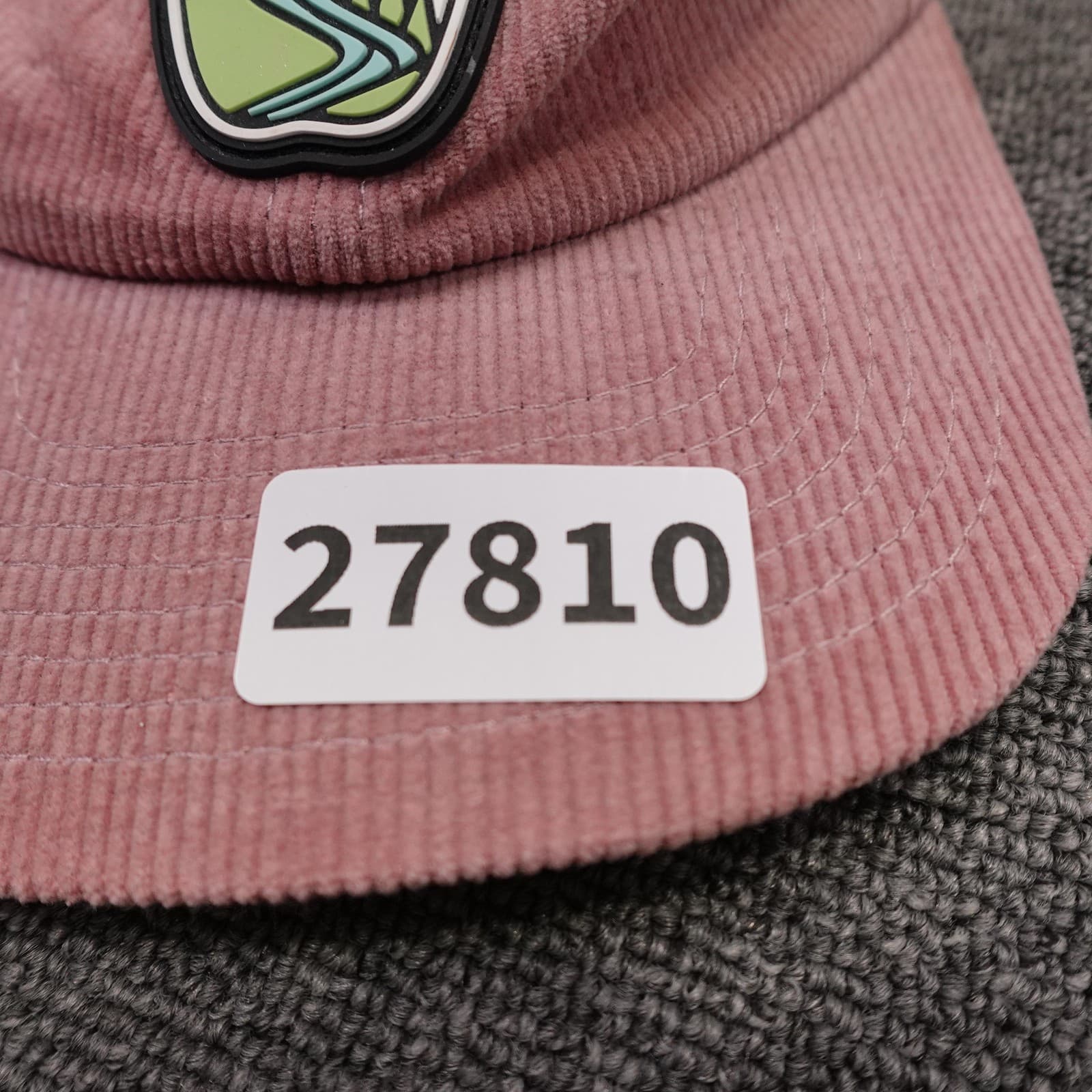 Atomicchild Hat Cap Strap Back Mens One Size Pink Corduroy Peace Patch Baseball - Thumbnail 7