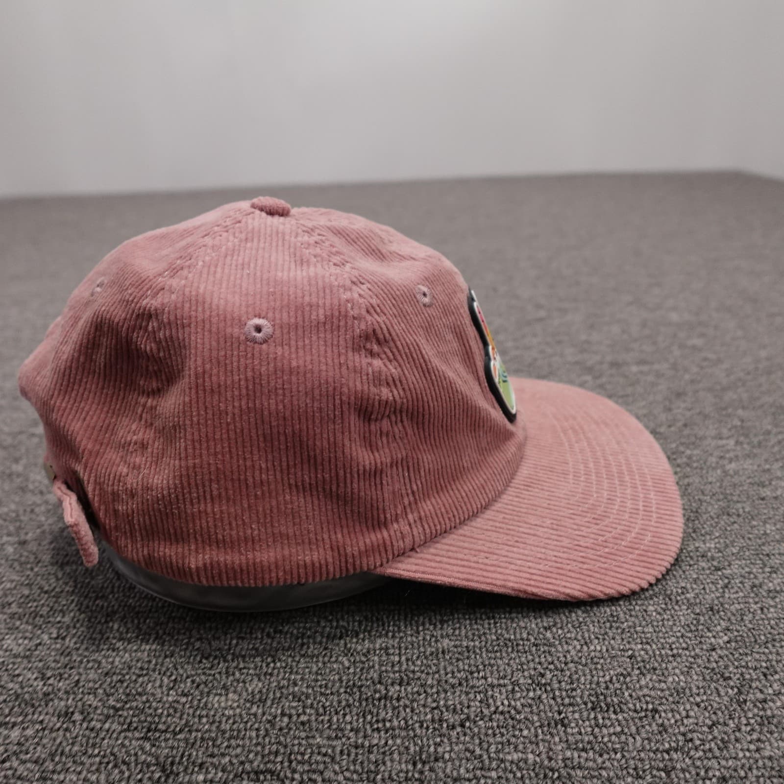 Atomicchild Hat Cap Strap Back Mens One Size Pink Corduroy Peace Patch Baseball - Thumbnail 5