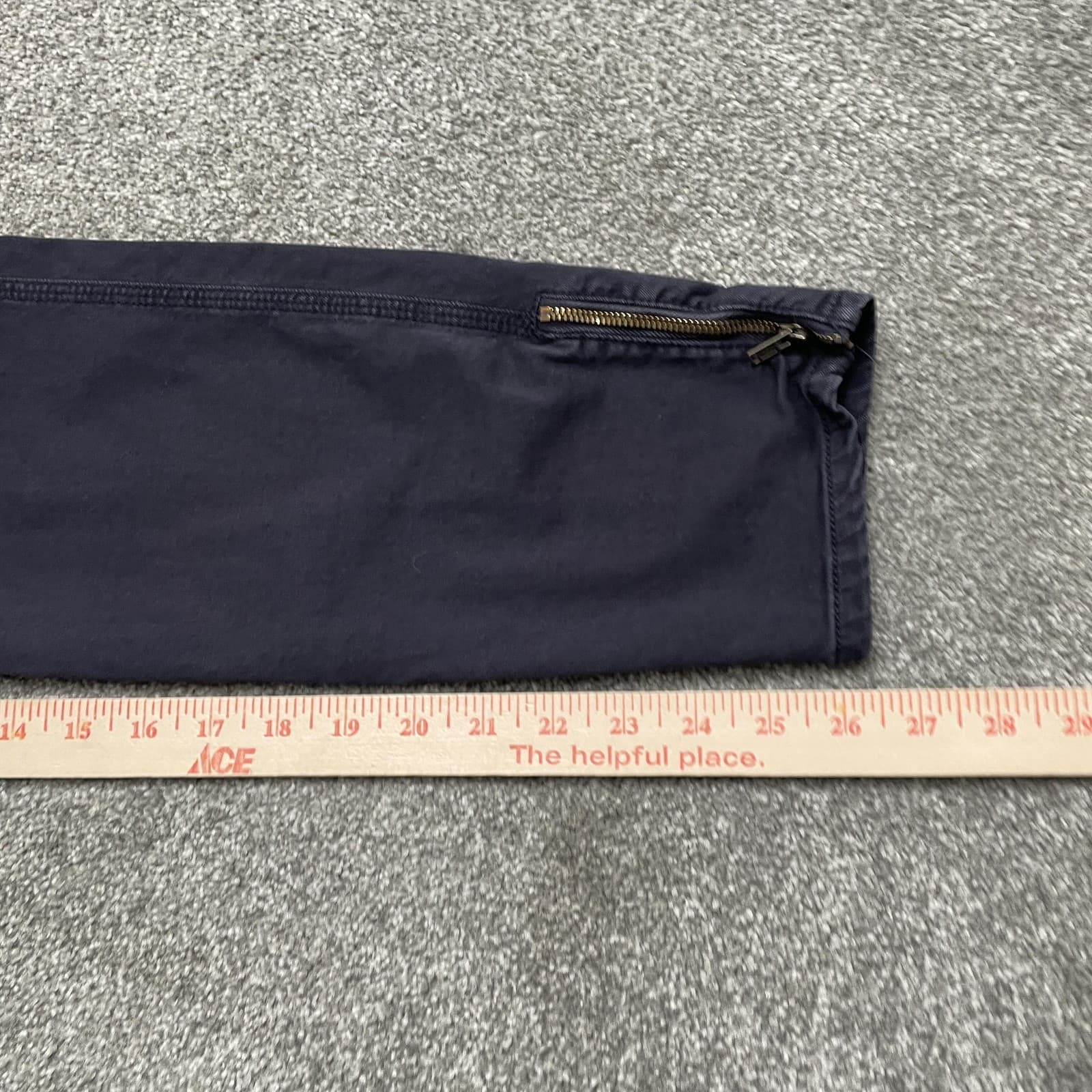 Lucky Brand Pants Womens 6 Navy Utility Ankle Zip Stretch Cotton Blend Tapered - Thumbnail 8