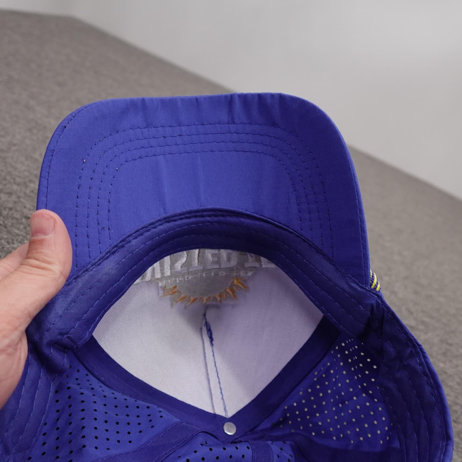 Twisted Tea Hat Cap Snap Back Mens One Size Blue Rope Perforated Baseball Beer - Thumbnail 6