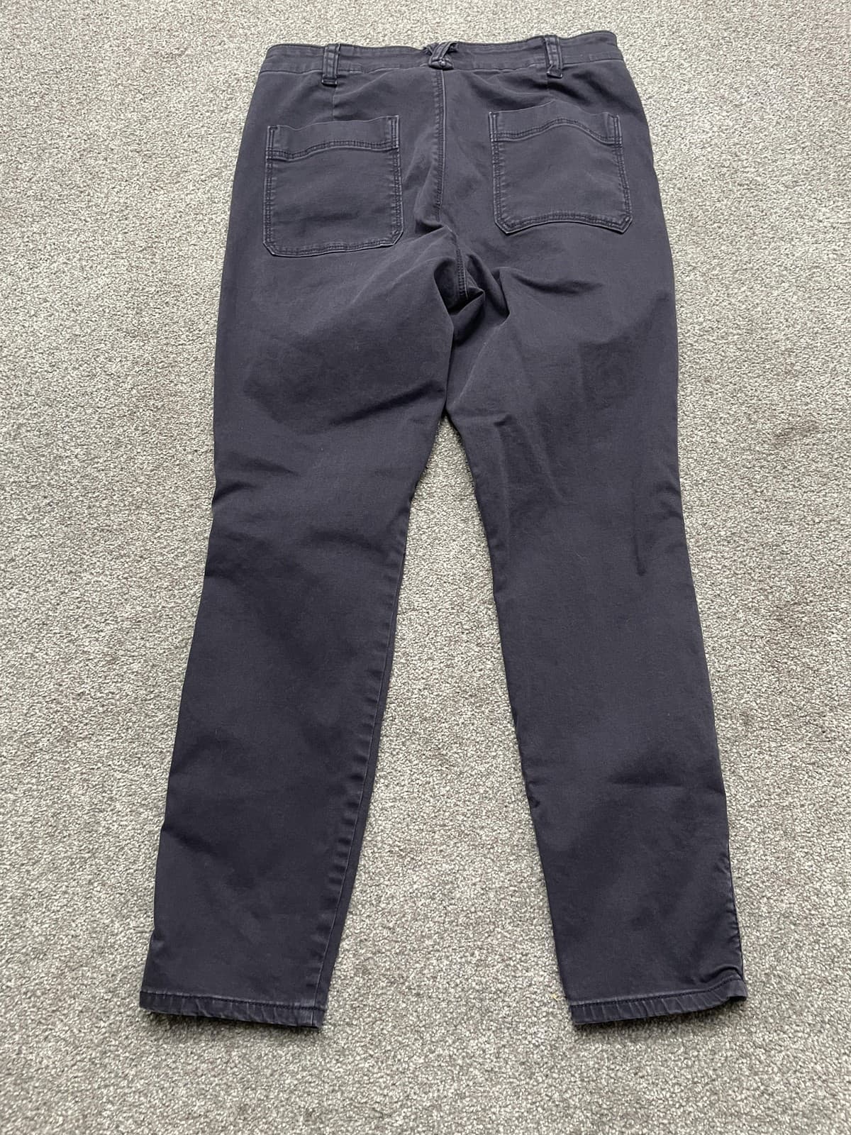 Lucky Brand Pants Womens 6 Navy Utility Ankle Zip Stretch Cotton Blend Tapered - Thumbnail 6