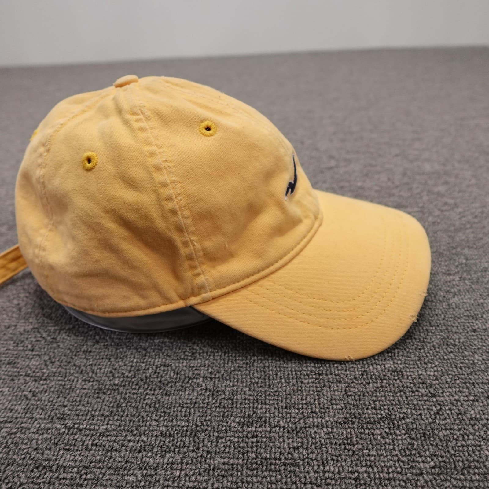 Hollister Hat Cap Strap Back Mens One Size Yellow Twill Baseball Embroidered - Thumbnail 5