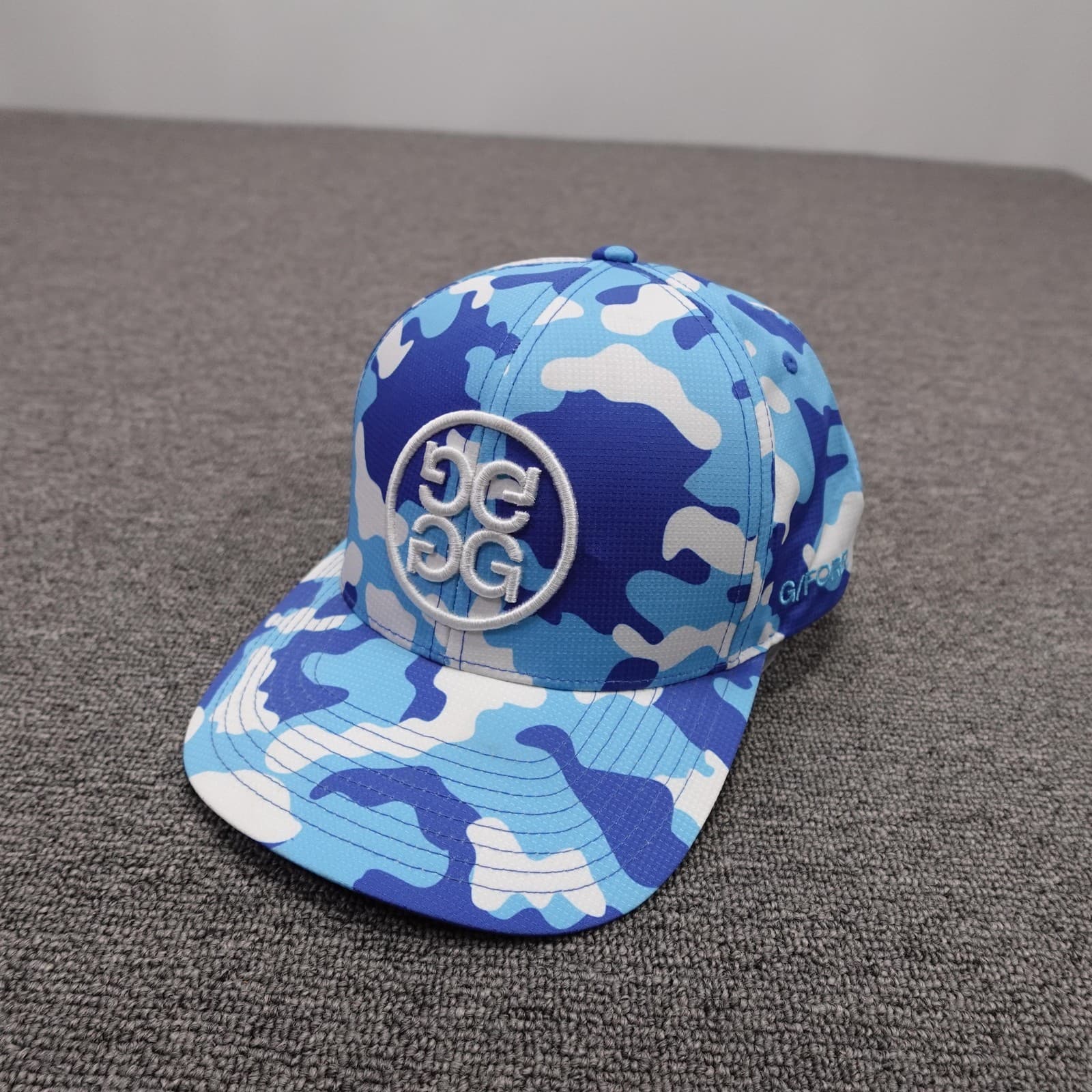 G/FORE Hat Cap Snap Back Mens One Size Blue Camo Golf Logo Polyester Baseball