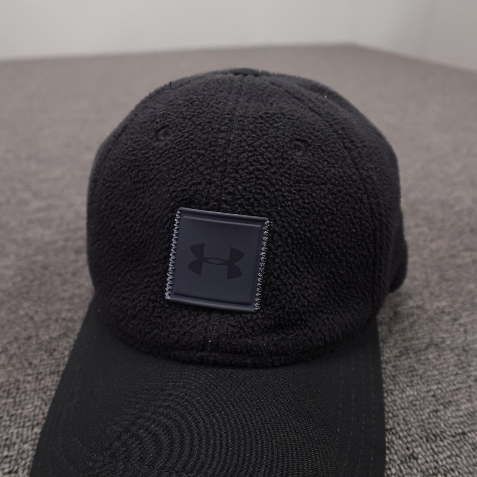 Under Armour Hat Cap Strap Back Mens One Size Black Fleece Baseball Winter - Thumbnail 2