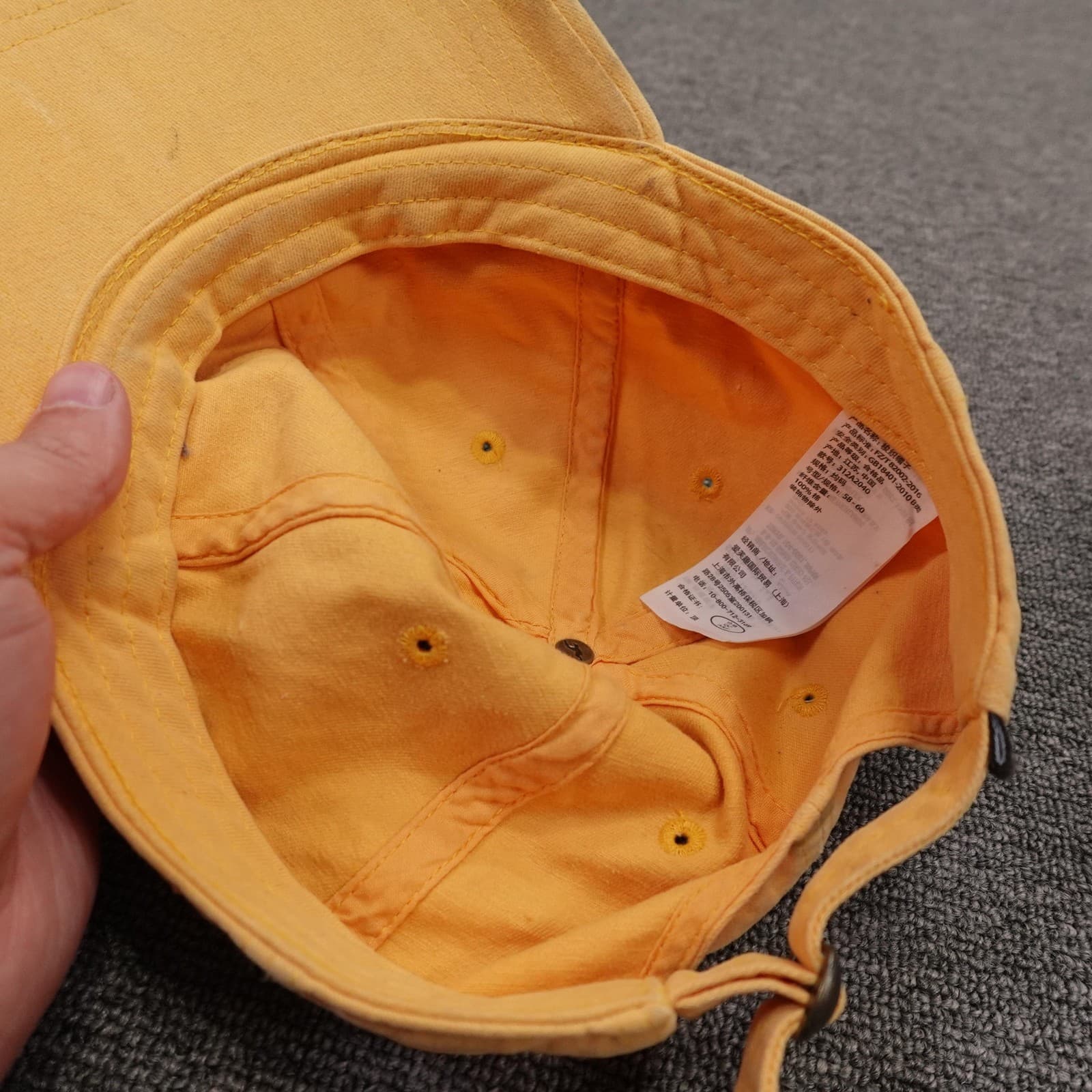 Hollister Hat Cap Strap Back Mens One Size Yellow Twill Baseball Embroidered - Thumbnail 7