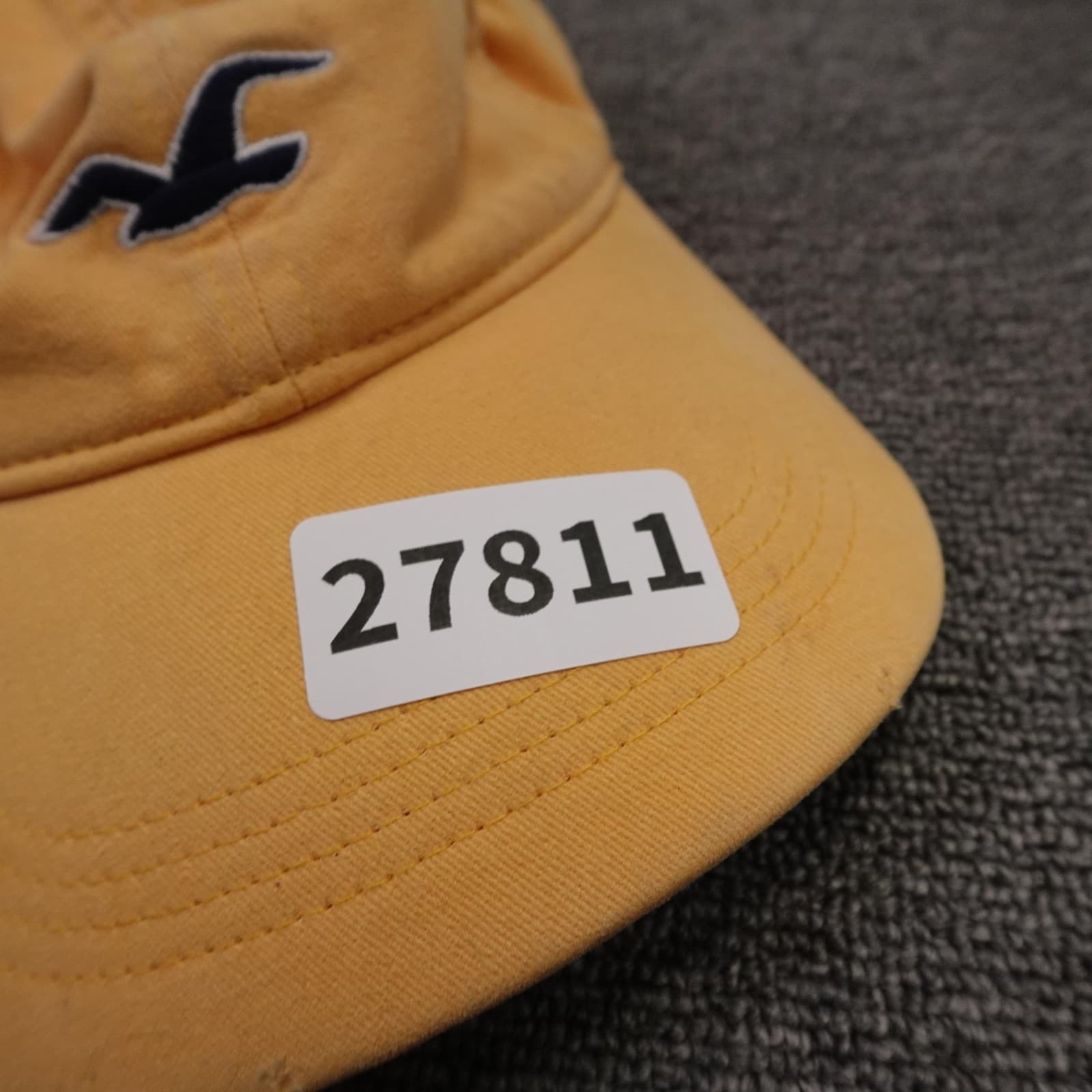 Hollister Hat Cap Strap Back Mens One Size Yellow Twill Baseball Embroidered - Thumbnail 9