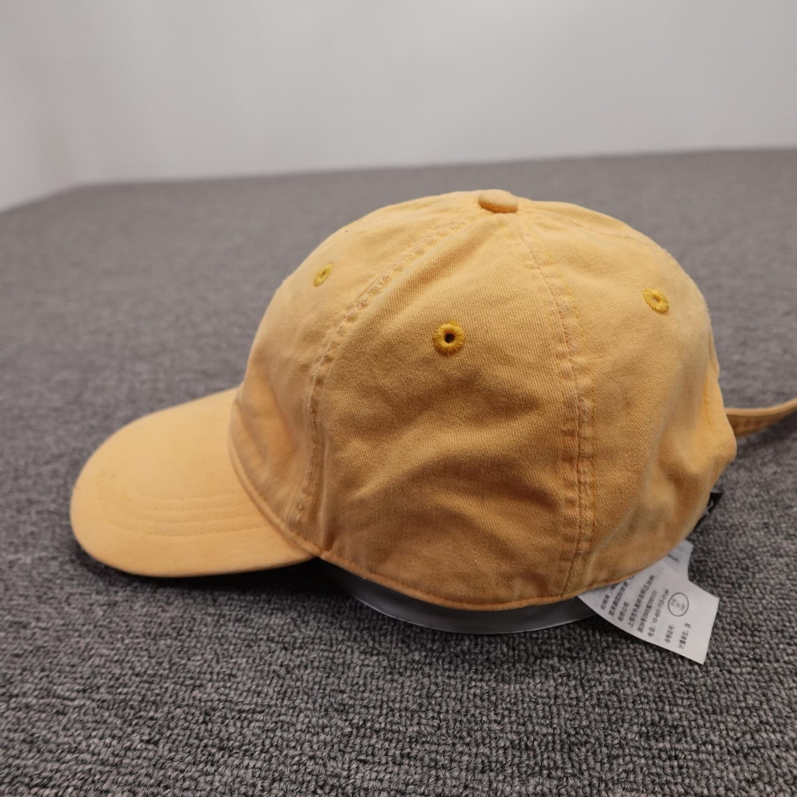 Hollister Hat Cap Strap Back Mens One Size Yellow Twill Baseball Embroidered - Thumbnail 3