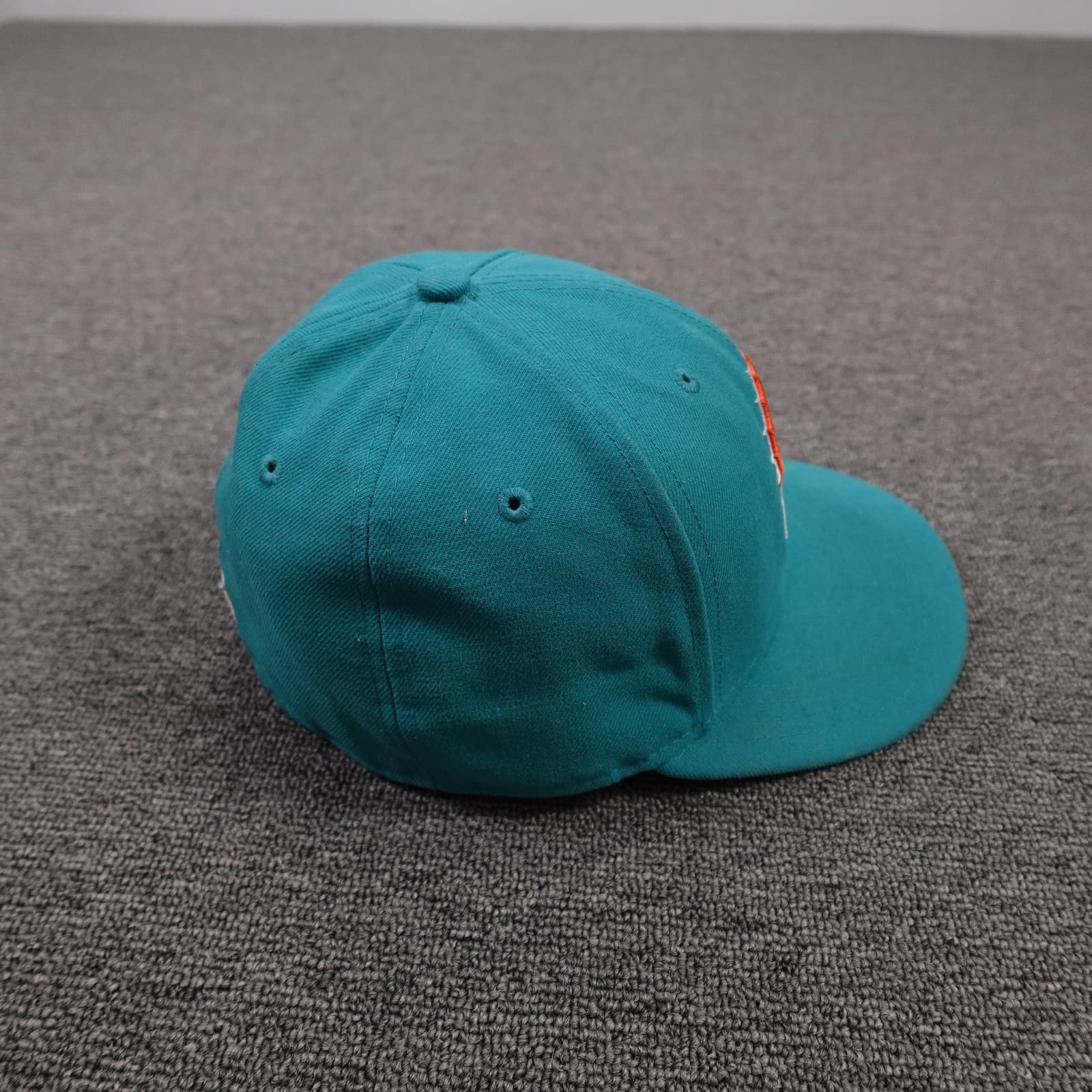 Miami Dolphins Hat Cap Fitted Mens 6 7/8 Green NFL Football New Era 59FIFTY - Thumbnail 6