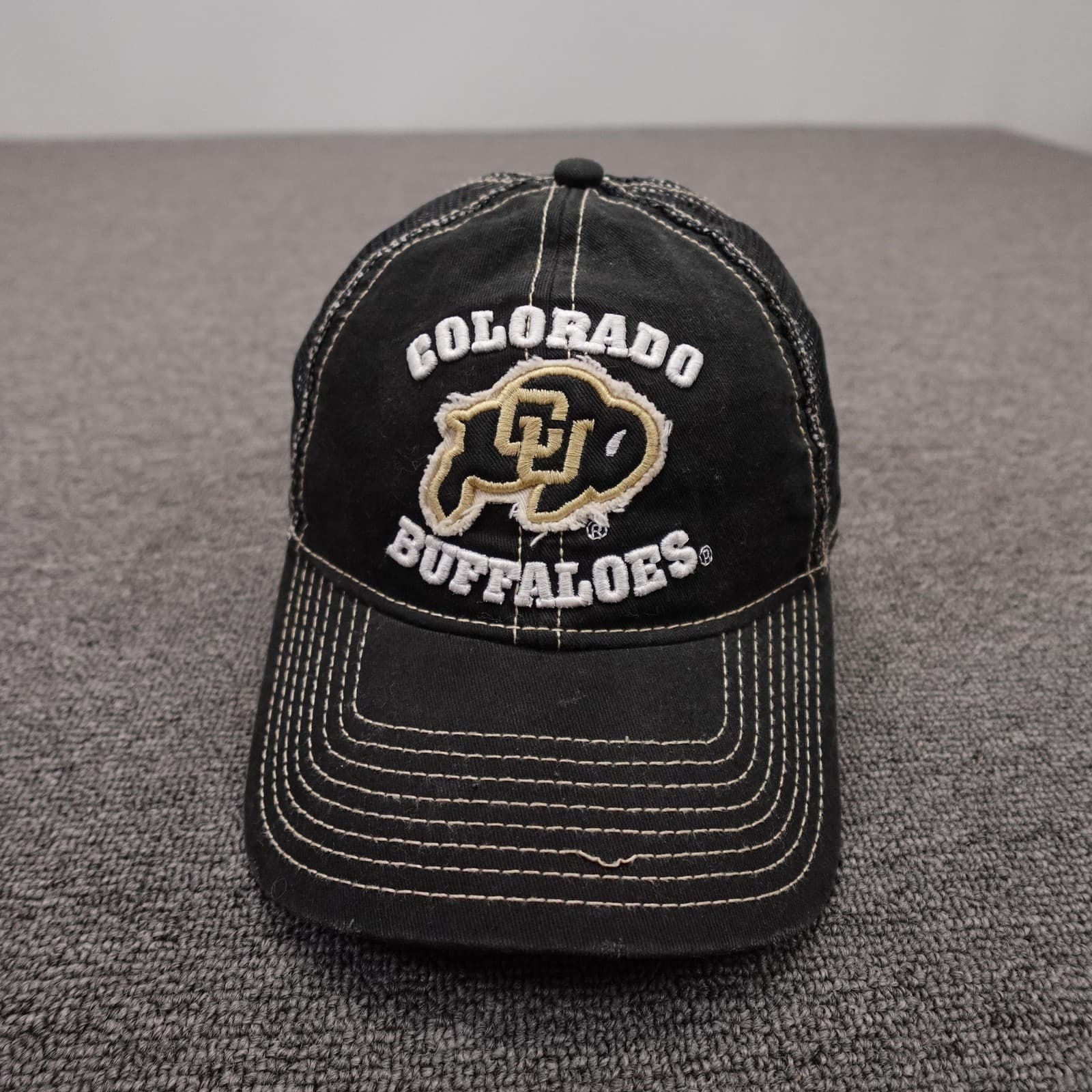 Colorado Buffaloes Hat Snap Back Boys One Size Black NCAA Trucker Mesh Football